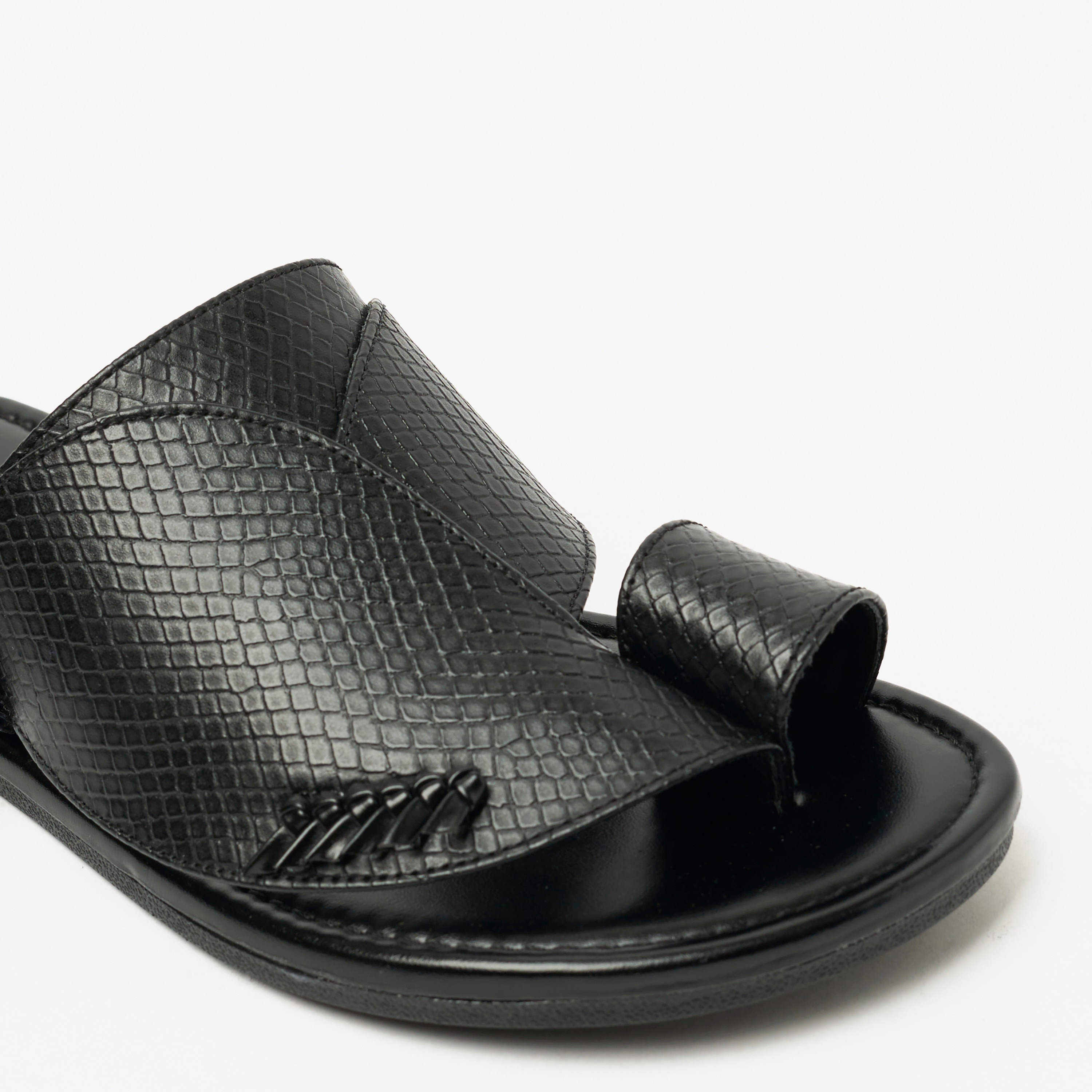 صندل عربي للرجال بملمس جلد التمساح بأصبع واحد من جيواومني | MSV-108-men-shoes-sandals-image-4