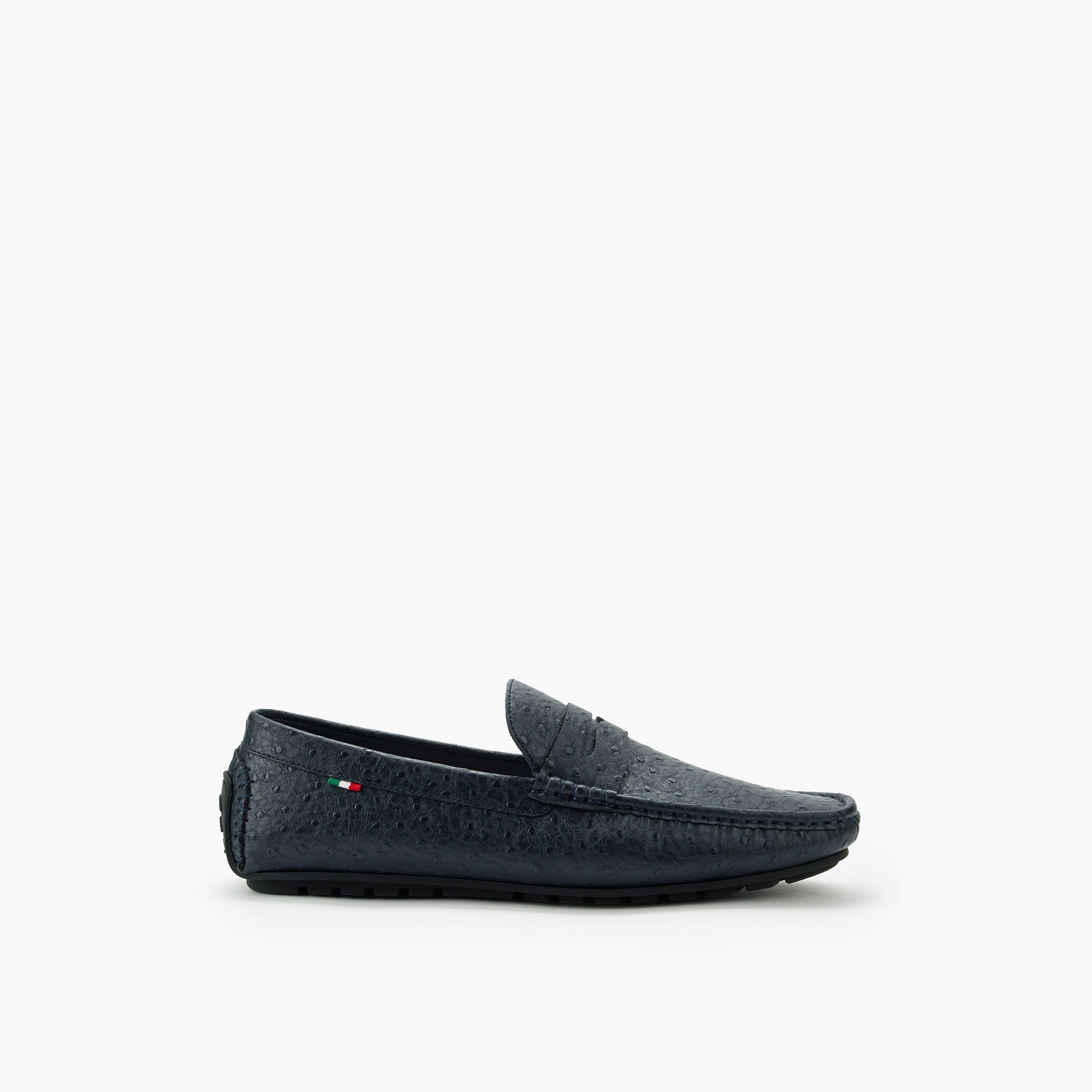 Renzo Ruganni Men Textured Slip-On Moccasins-men-shoes-loafersandmoccasins-image-3