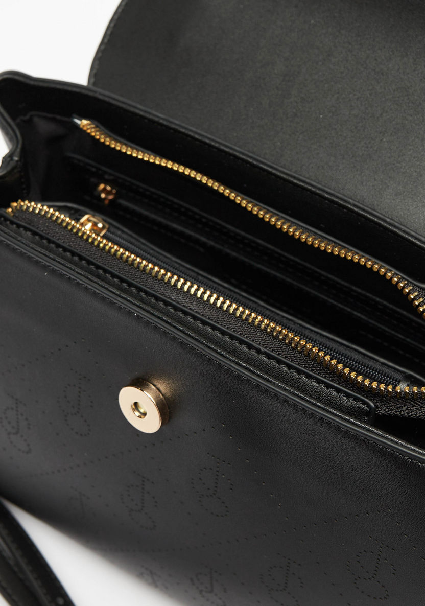 Jane Shilton Perforated Satchel Bag with Detachable Strap and Handle-Women%27s Handbags-image-5