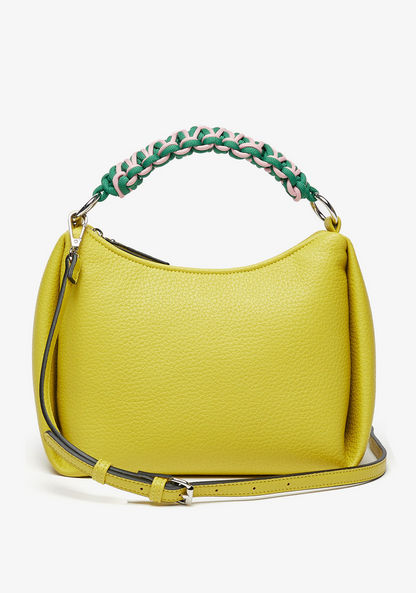 Missy Solid Crossbody with Weave Textured Handle-Women%27s Handbags-image-1