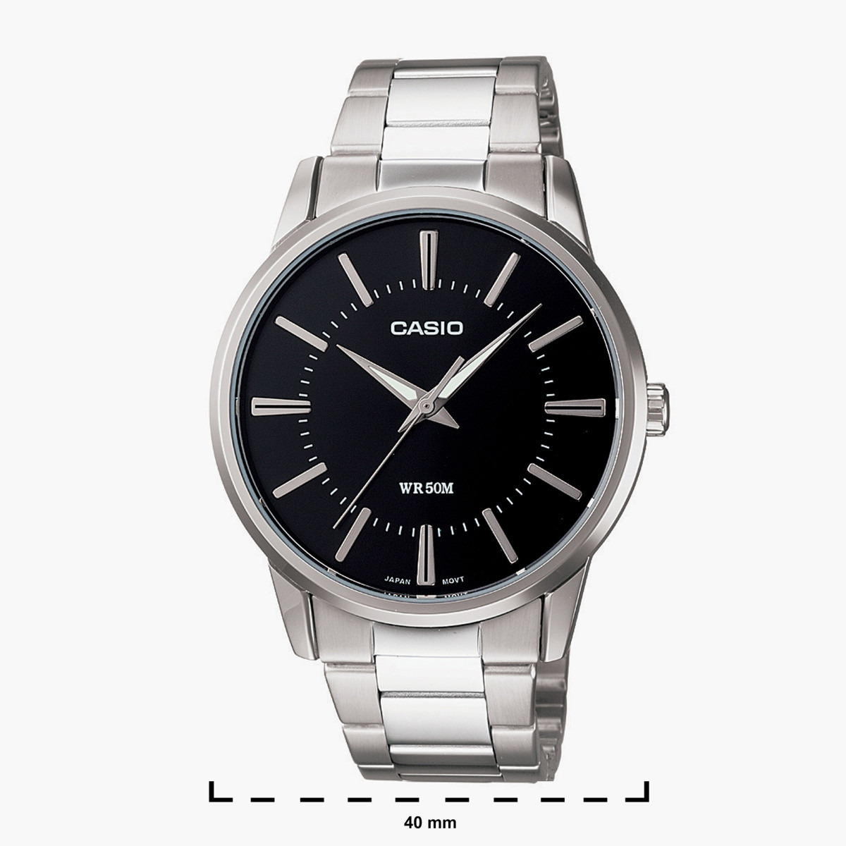 Casio Men's Silver Analog Metal Strap Watch MTP-1303D-1AVDF-men-watchesandjewellery-watches-image-2