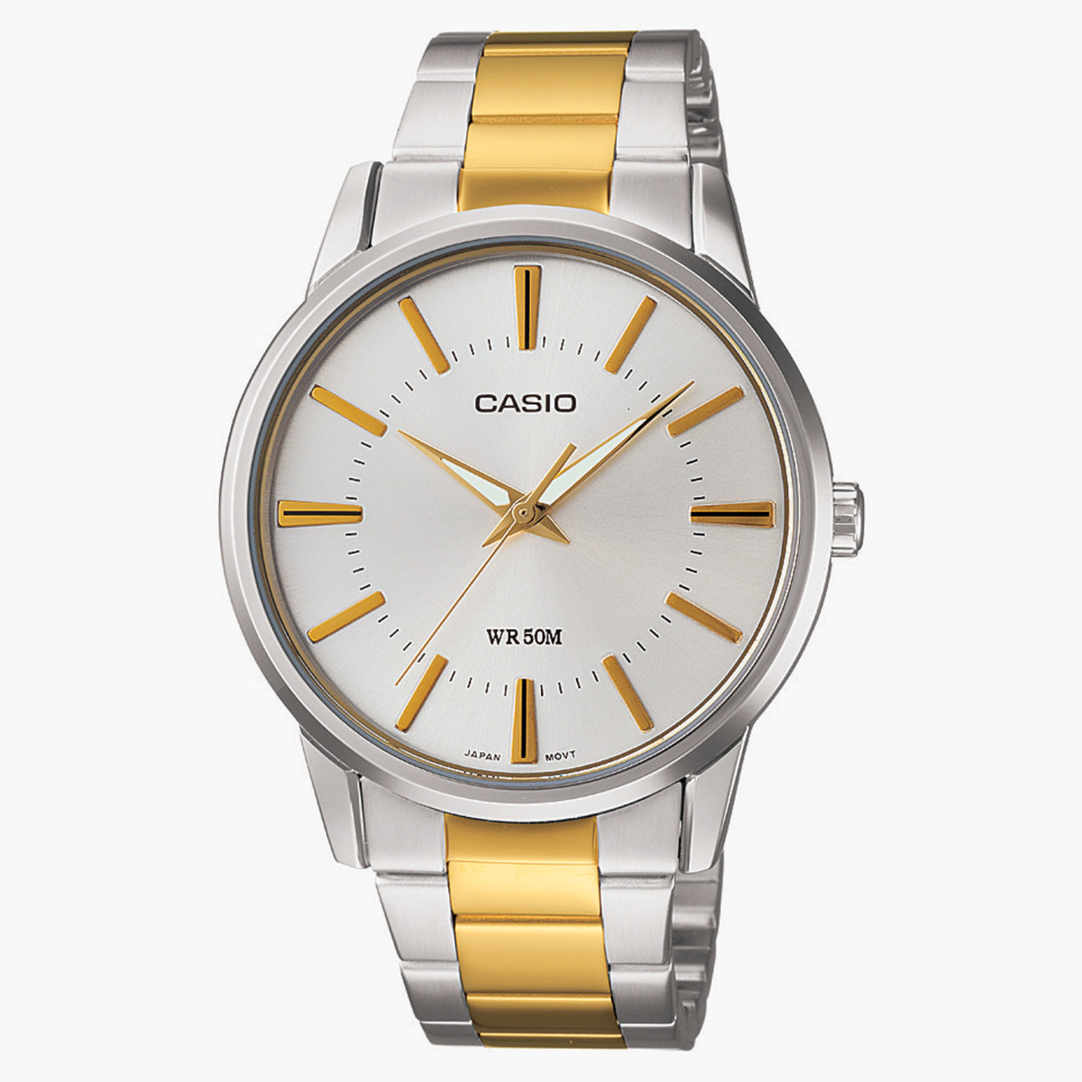 Casio Men's Silver & Gold Analog Metal Strap Watch MTP-1303SG-7AVDF-men-watchesandjewellery-watches-image-1