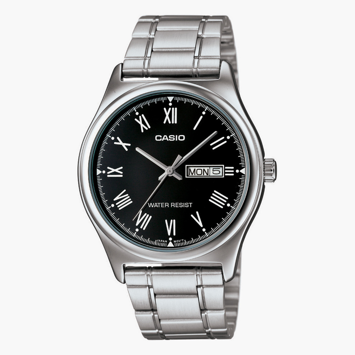 Casio Men's Silver Analog Metal Strap Watch MTP-V006D-1BUDF-men-watchesandjewellery-watches-image-1