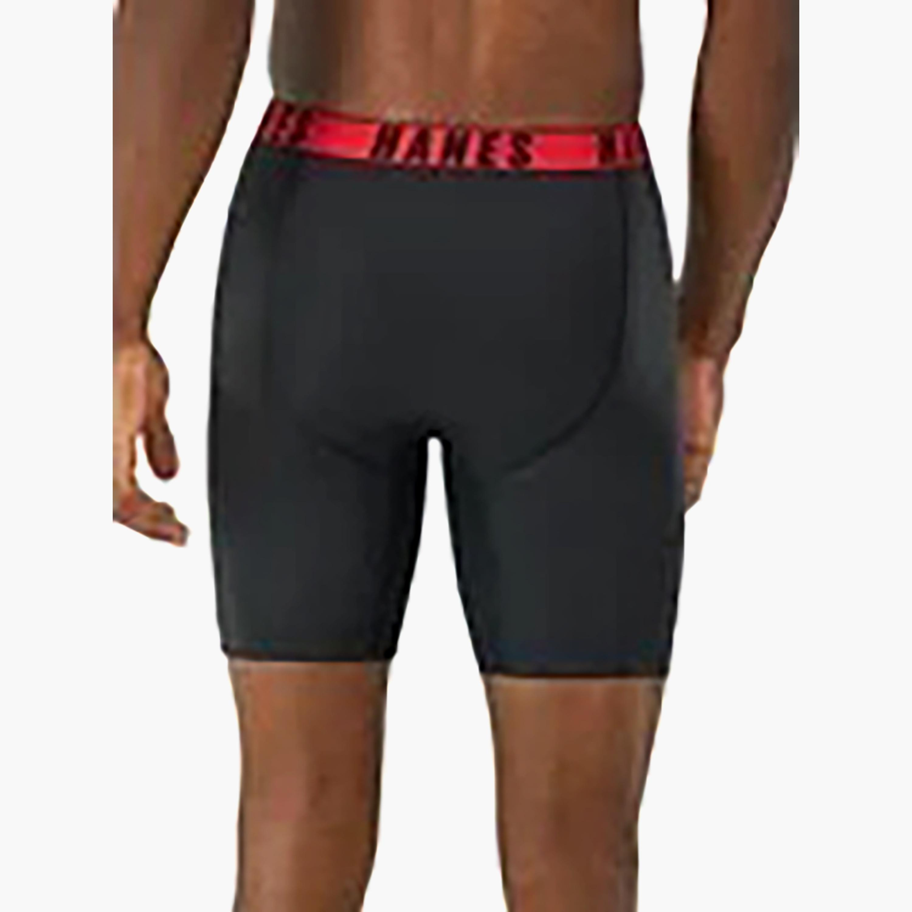 Hanes Assorted Pack of 3 Brand Print Waistband Men's Boxer Briefs-men-clothing-innerwear-underwear-image-4