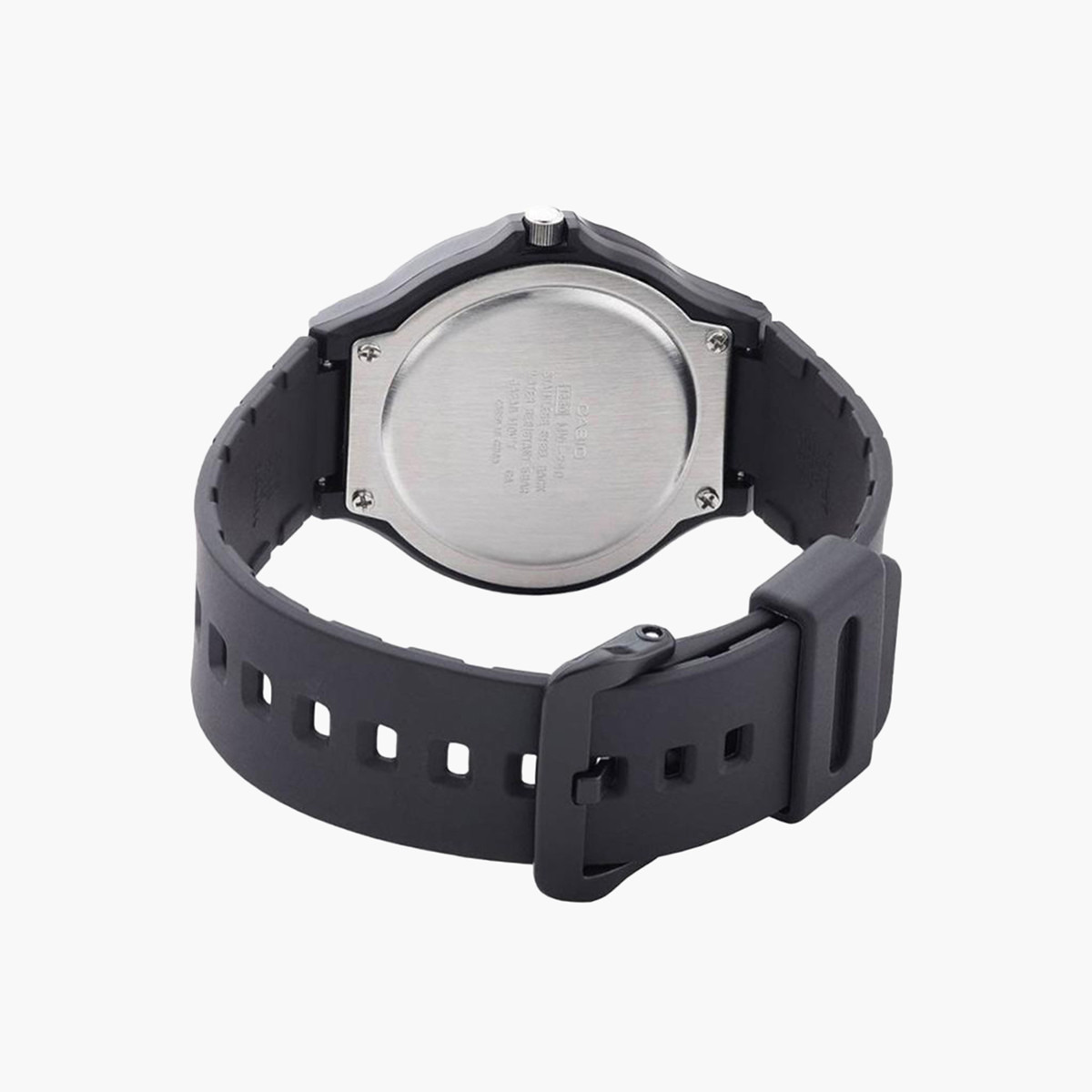 ساعة تناظرية سوداء بحزام راتنج للرجال من كاسيو - MW-240-2BVDF-men-watchesandjewellery-watches-image-4