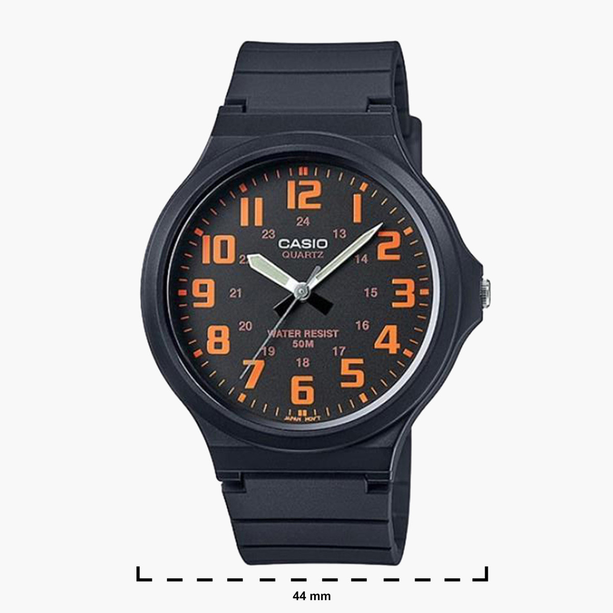 Buy Men s Casio Men s Black Analog Resin Strap Watch MW 240 4BVDF Online Centrepoint UAE