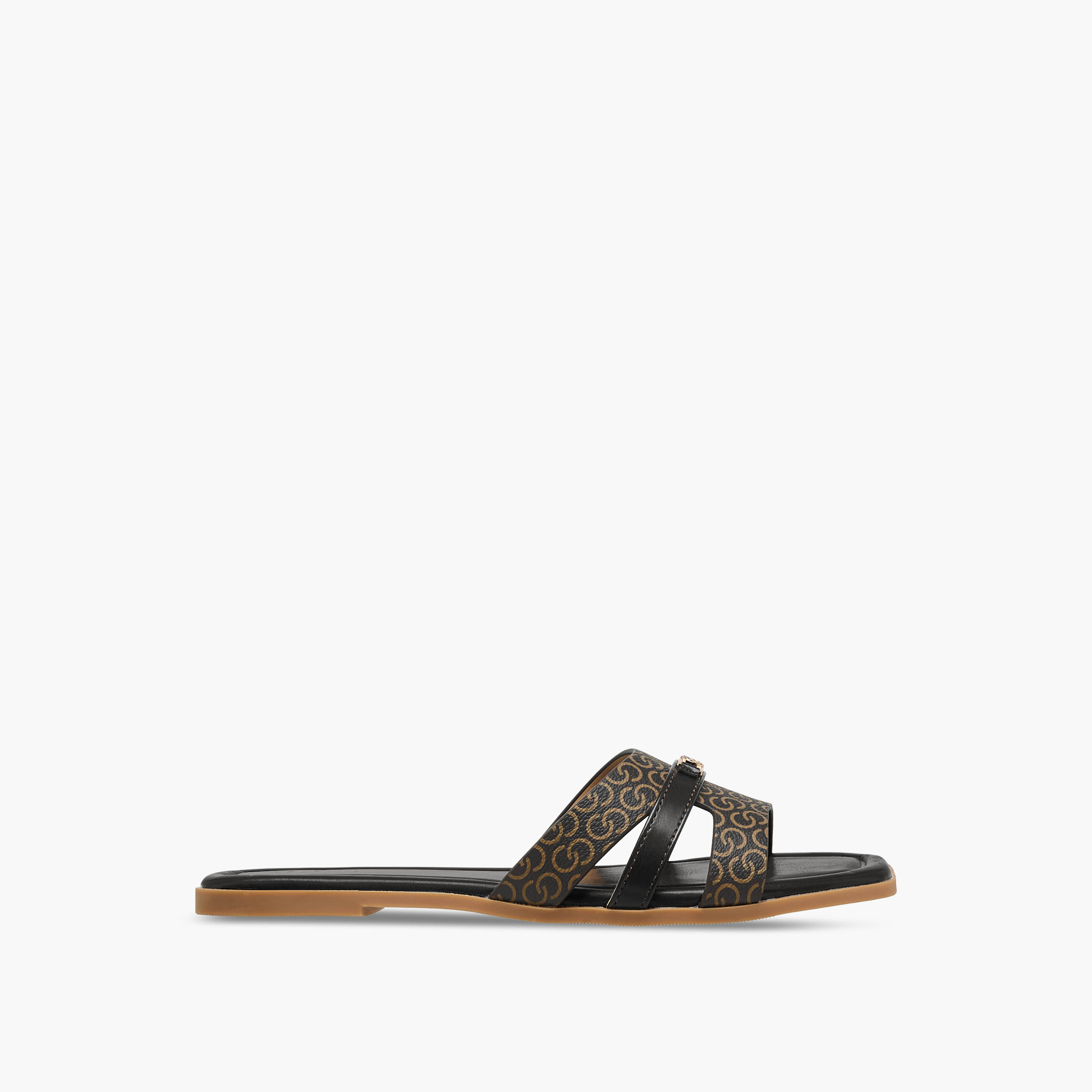 صندل مسطح بطبعات مونوجرام للنساء من سيليست-women-shoes-flats-sandals-image-3