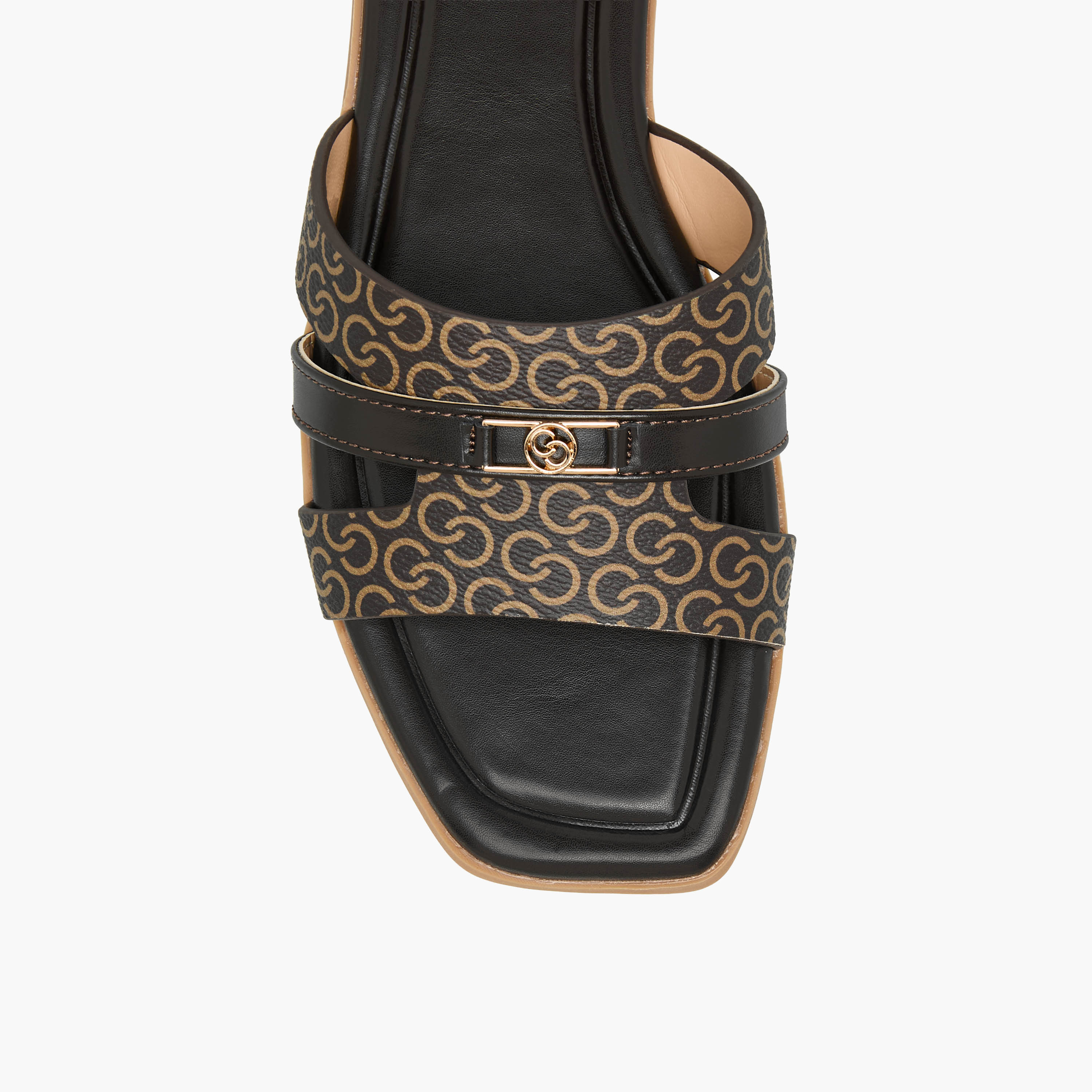 صندل مسطح بطبعات مونوجرام للنساء من سيليست-women-shoes-flats-sandals-image-4
