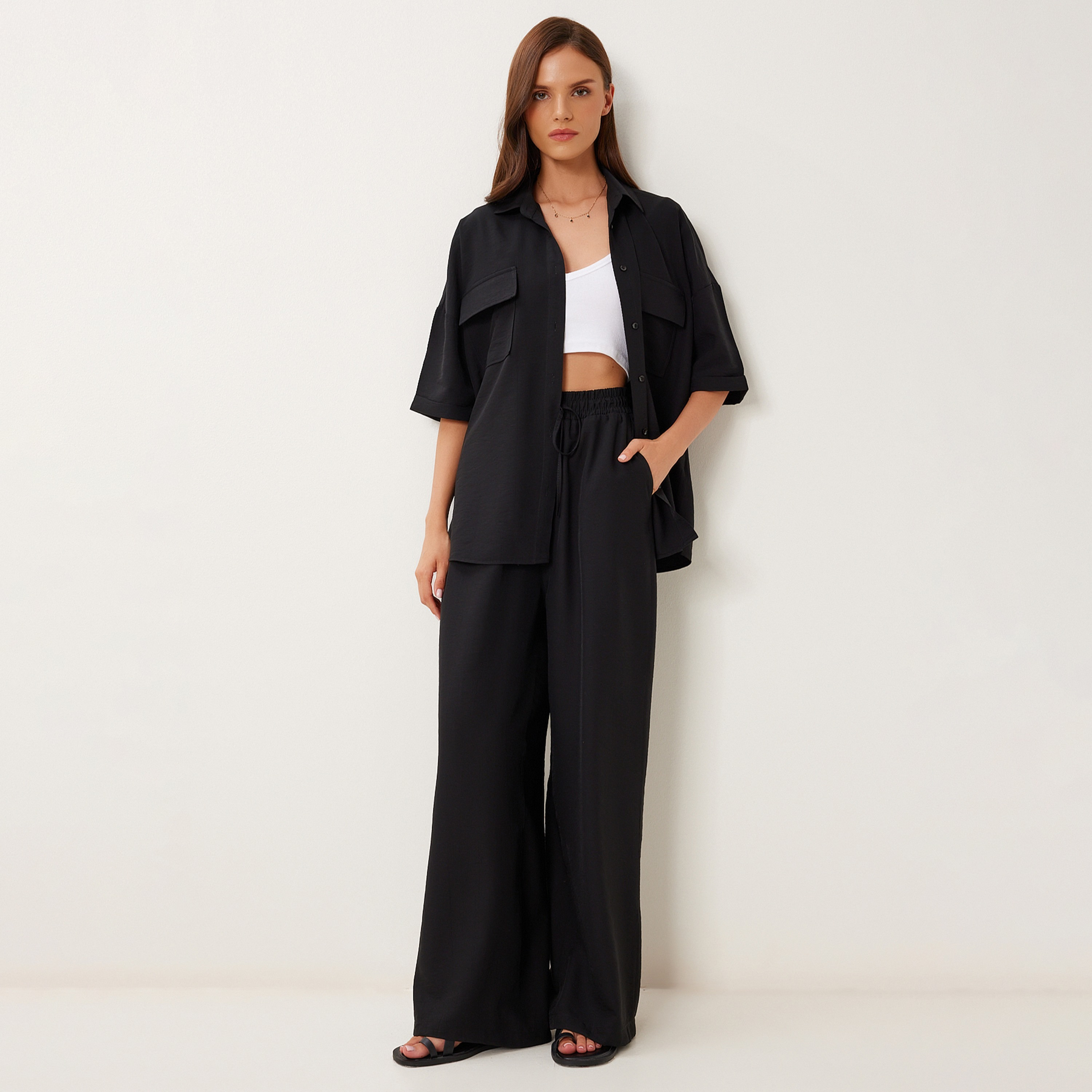 قميص وسروال ياقة من إسطنبول من إسطنبول طقم نسائي-women-clothing-coordsets-image-9
