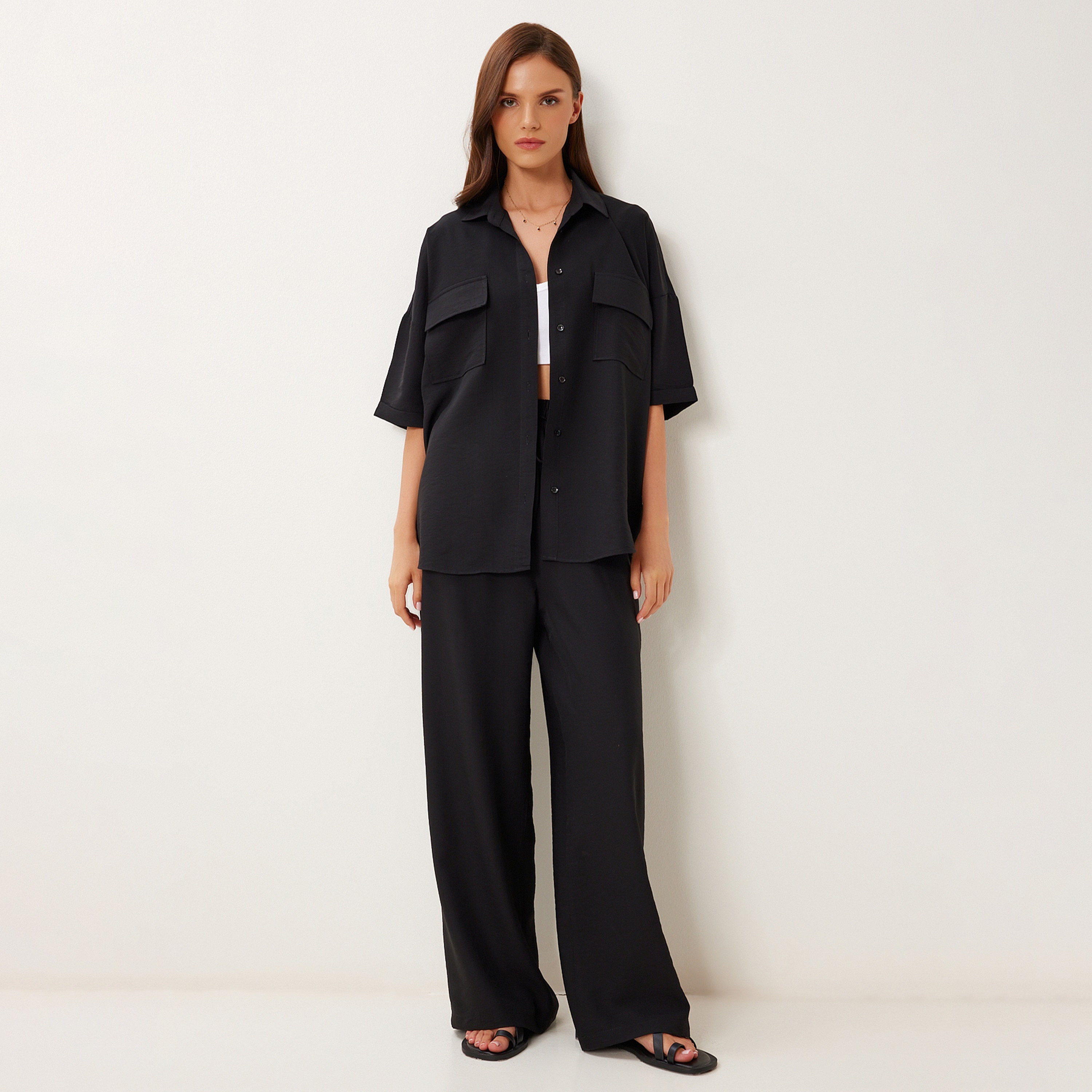 قميص وسروال ياقة من إسطنبول من إسطنبول طقم نسائي-women-clothing-coordsets-image-15