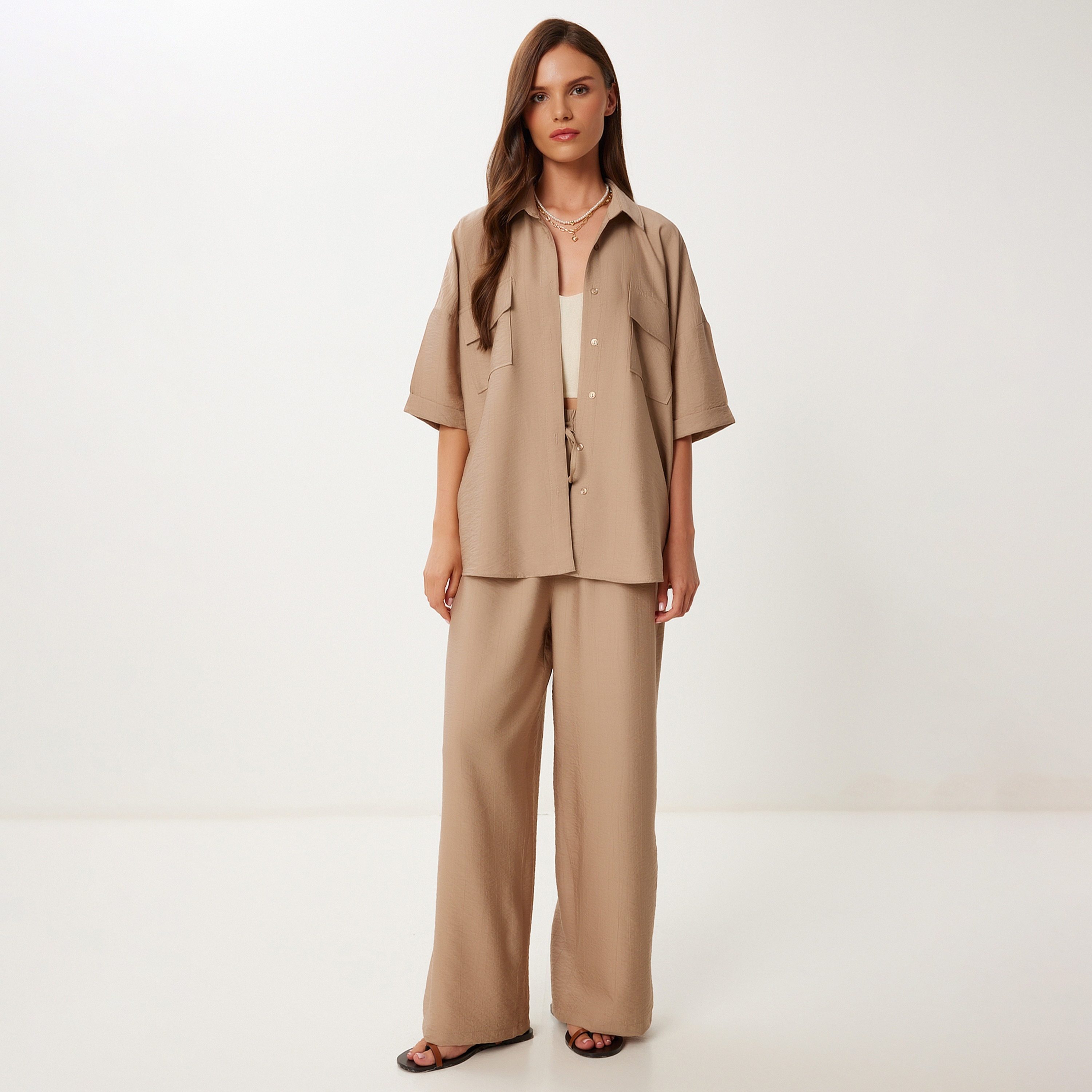 قميص وسروال ياقة من إسطنبول من إسطنبول طقم نسائي-women-clothing-coordsets-image-17