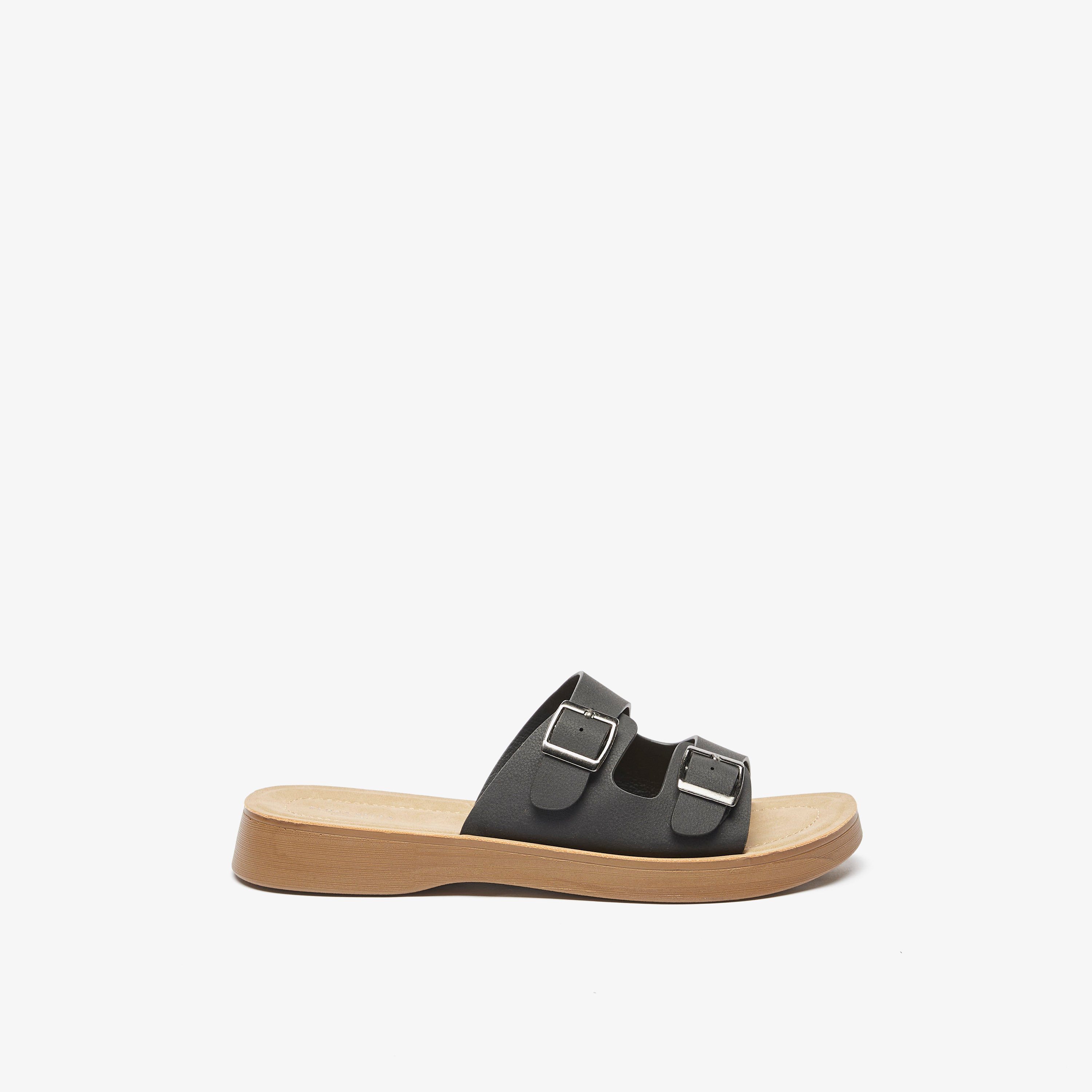 Buckle Accent Slip-On Sandals with Dual Straps-women-shoes-flats-sandals-image-8