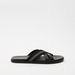 Duchini Men's Solid Cross Strap Slip-On Sandals-Men%27s Sandals-thumbnailMobile-0
