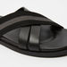 Duchini Men's Solid Cross Strap Slip-On Sandals-Men%27s Sandals-thumbnail-3