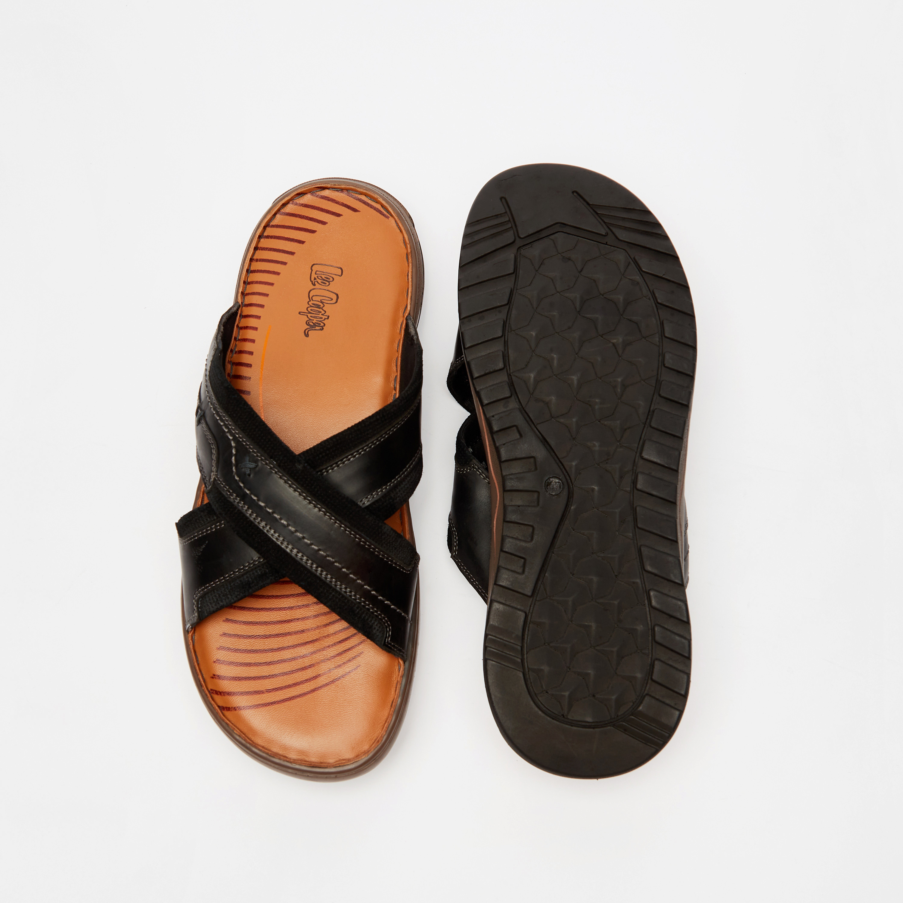 Lee cooper clearance leather slippers