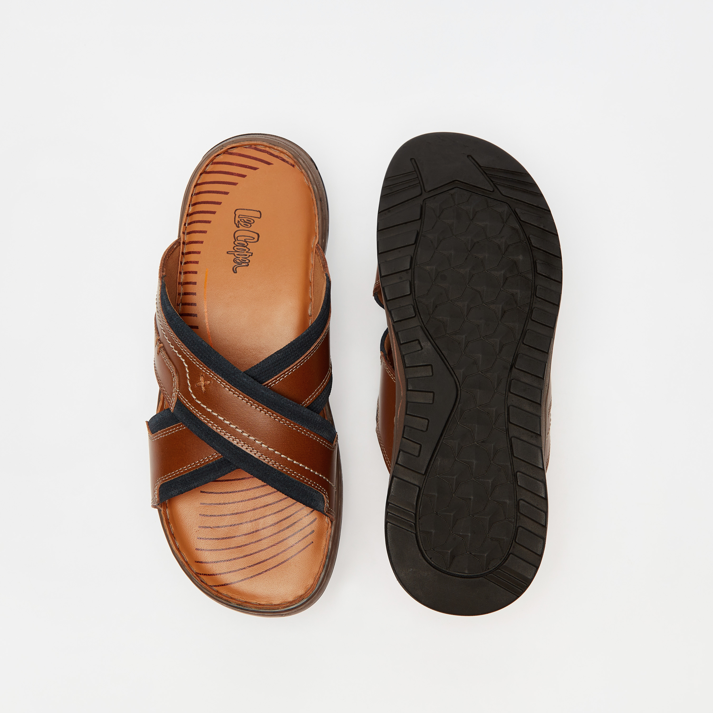 Lee cooper sales tan sandals