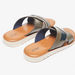 Lee Cooper Men's Solid Slip-On Cross Strap Sandals-Men%27s Sandals-thumbnail-2