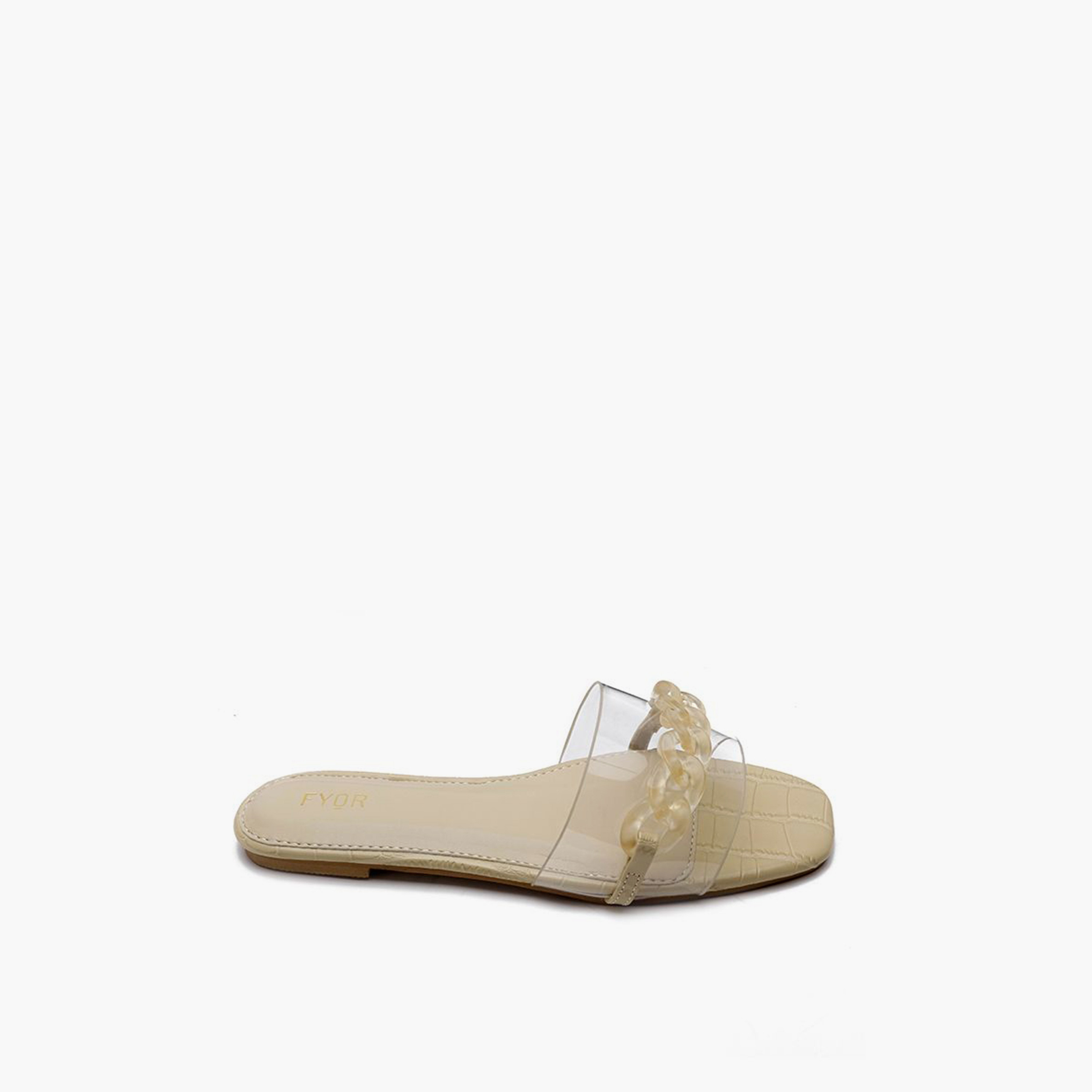 FYOR Slip-On Flat Women Reptile Printed Sandals | MY 227-women-shoes-sandals-flats-image-4