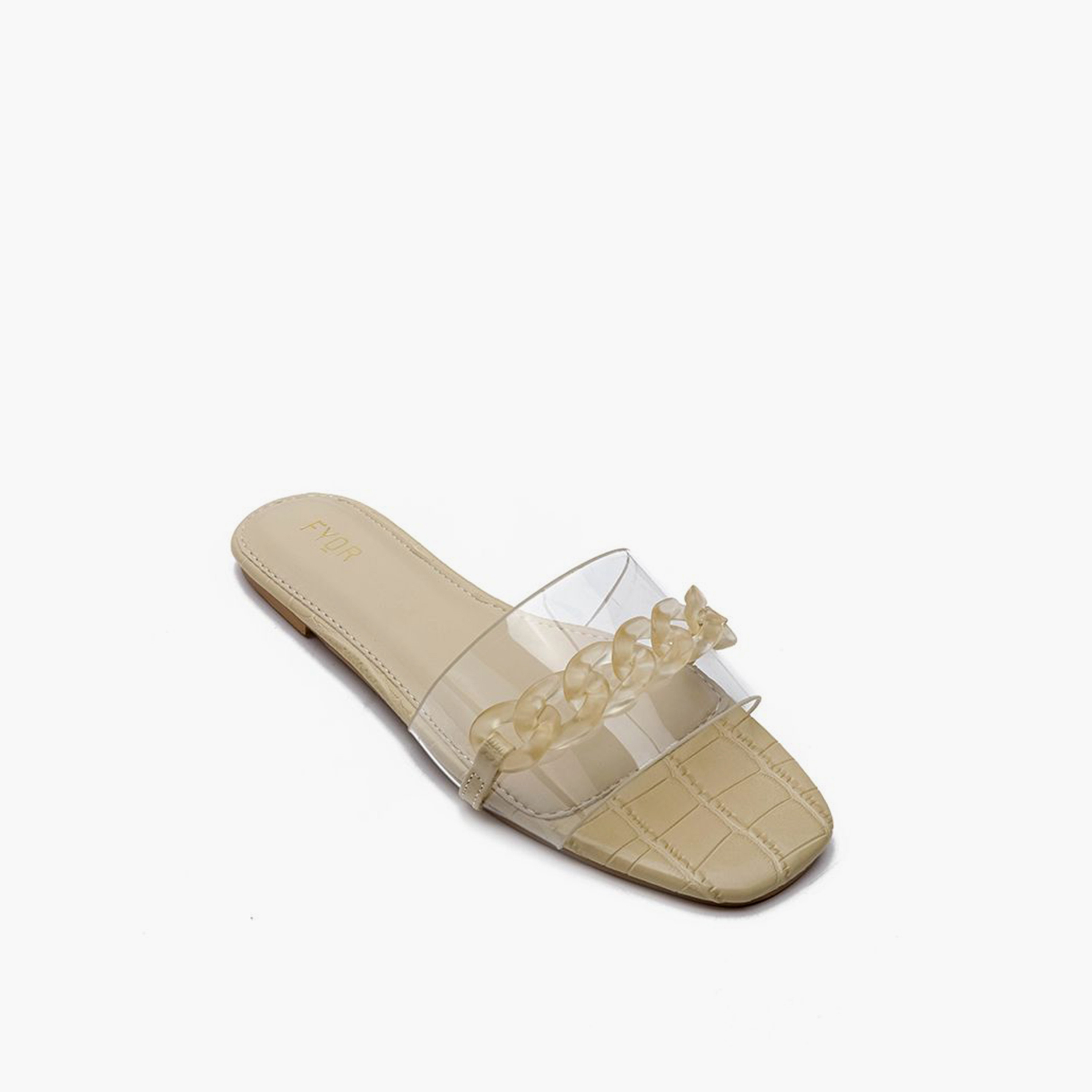 FYOR Slip-On Flat Women Reptile Printed Sandals | MY 227-women-shoes-sandals-flats-image-5