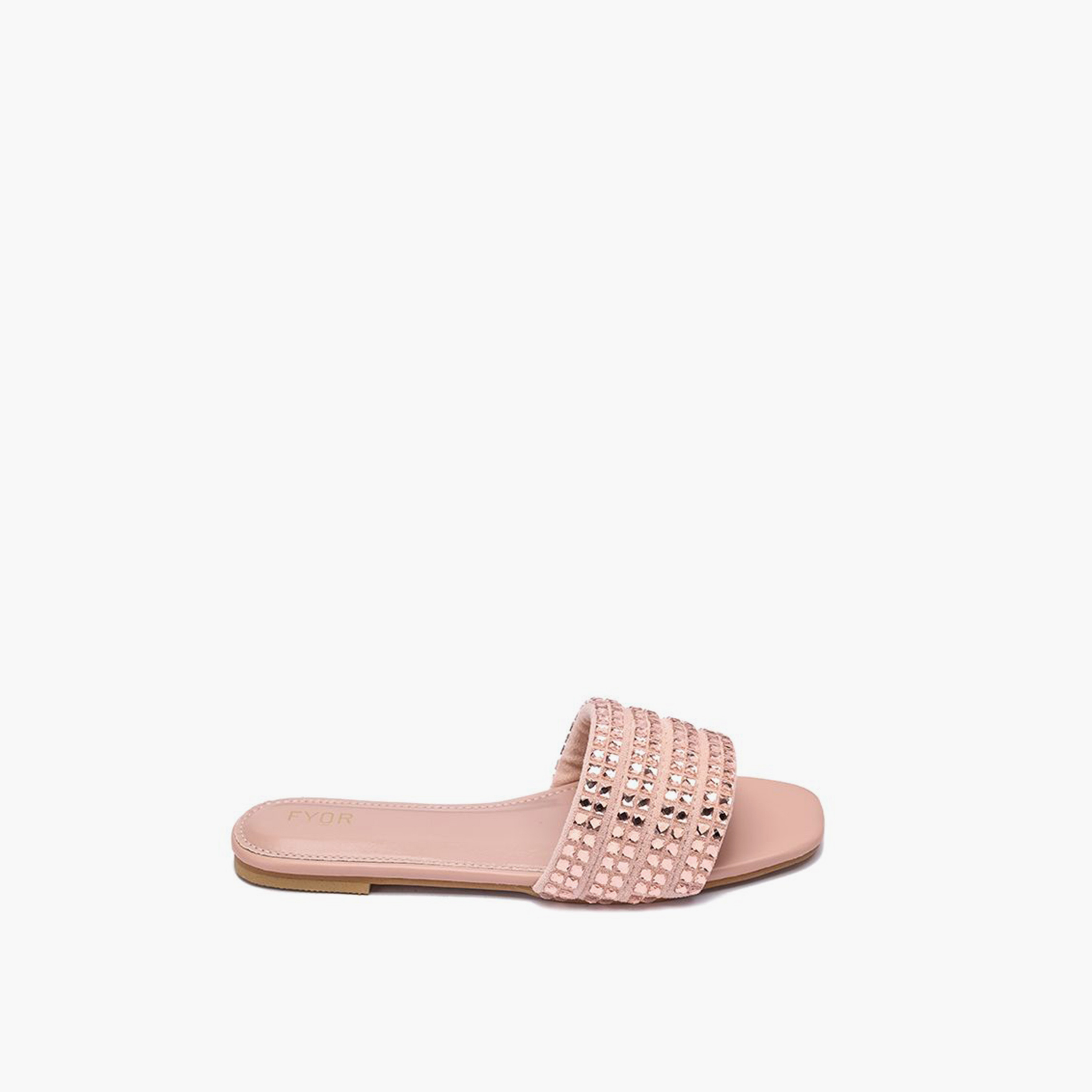 FYOR Slip-On Flat Women Embellished Sandals | MY 240-women-shoes-sandals-flats-image-1