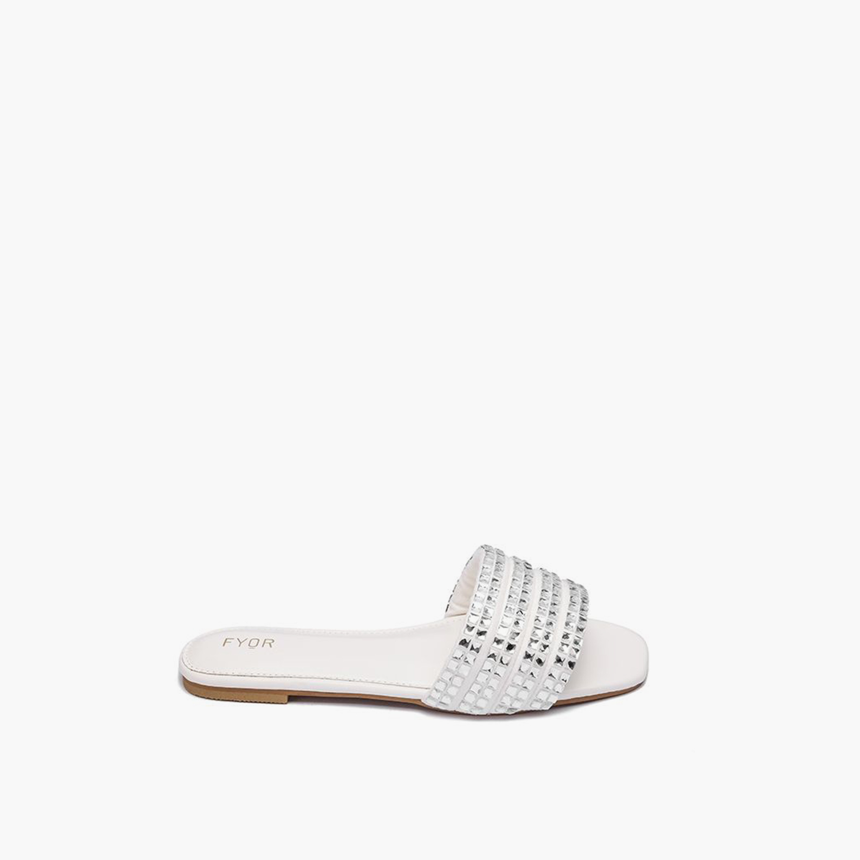 FYOR Slip-On Flat Women Embellished Sandals | MY 240-women-shoes-sandals-flats-image-4