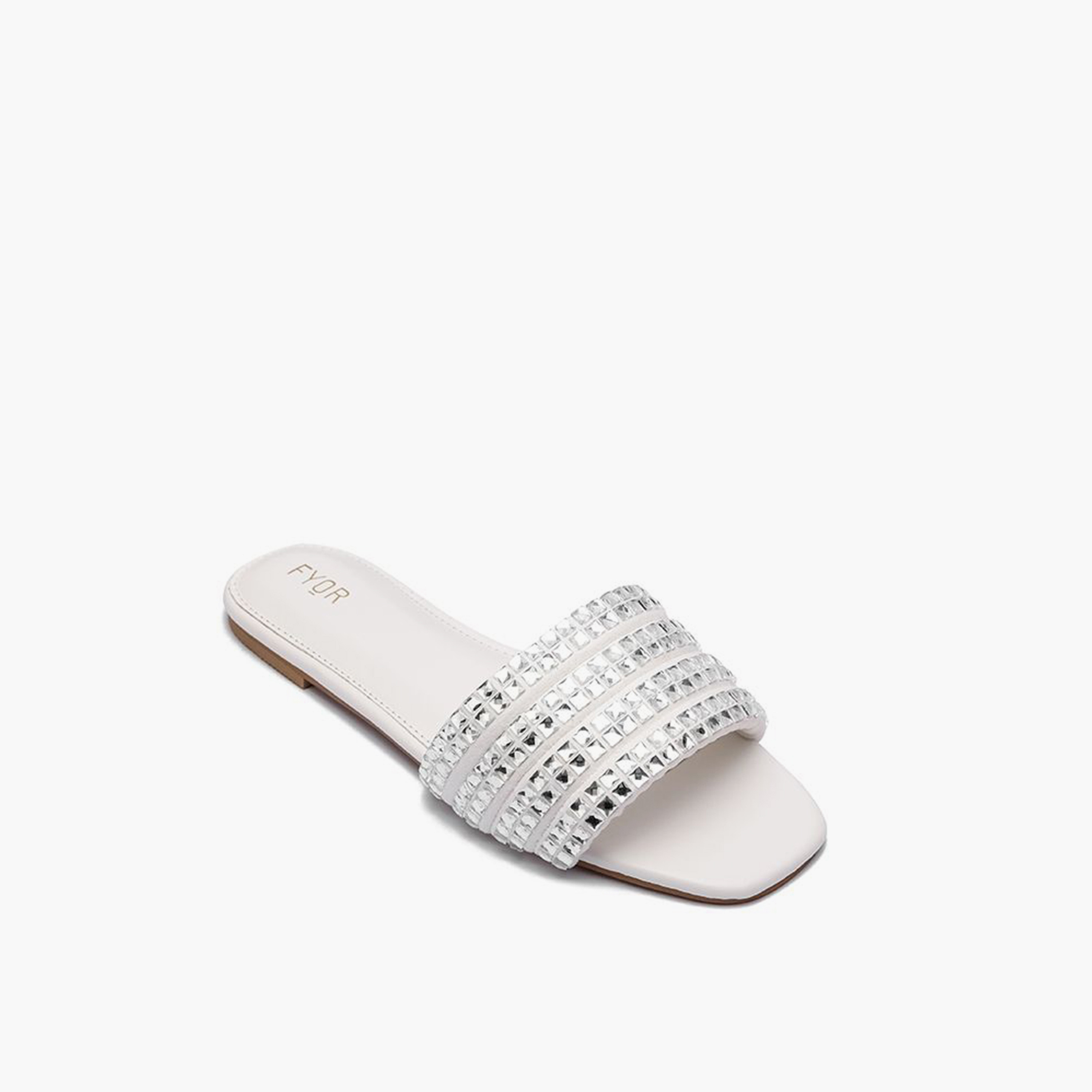 FYOR Slip-On Flat Women Embellished Sandals | MY 240-women-shoes-sandals-flats-image-5