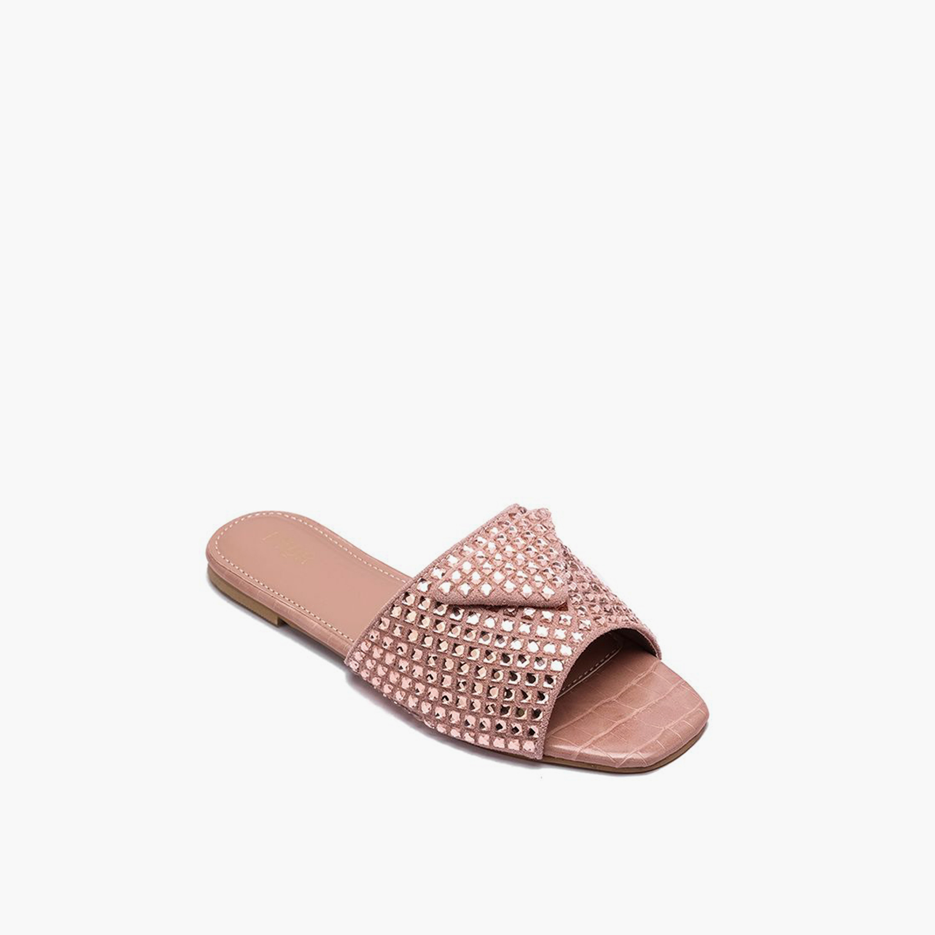 FYOR Slip-On Flat Women Reptile Printed Sandals | MY 256-women-shoes-sandals-flats-image-2