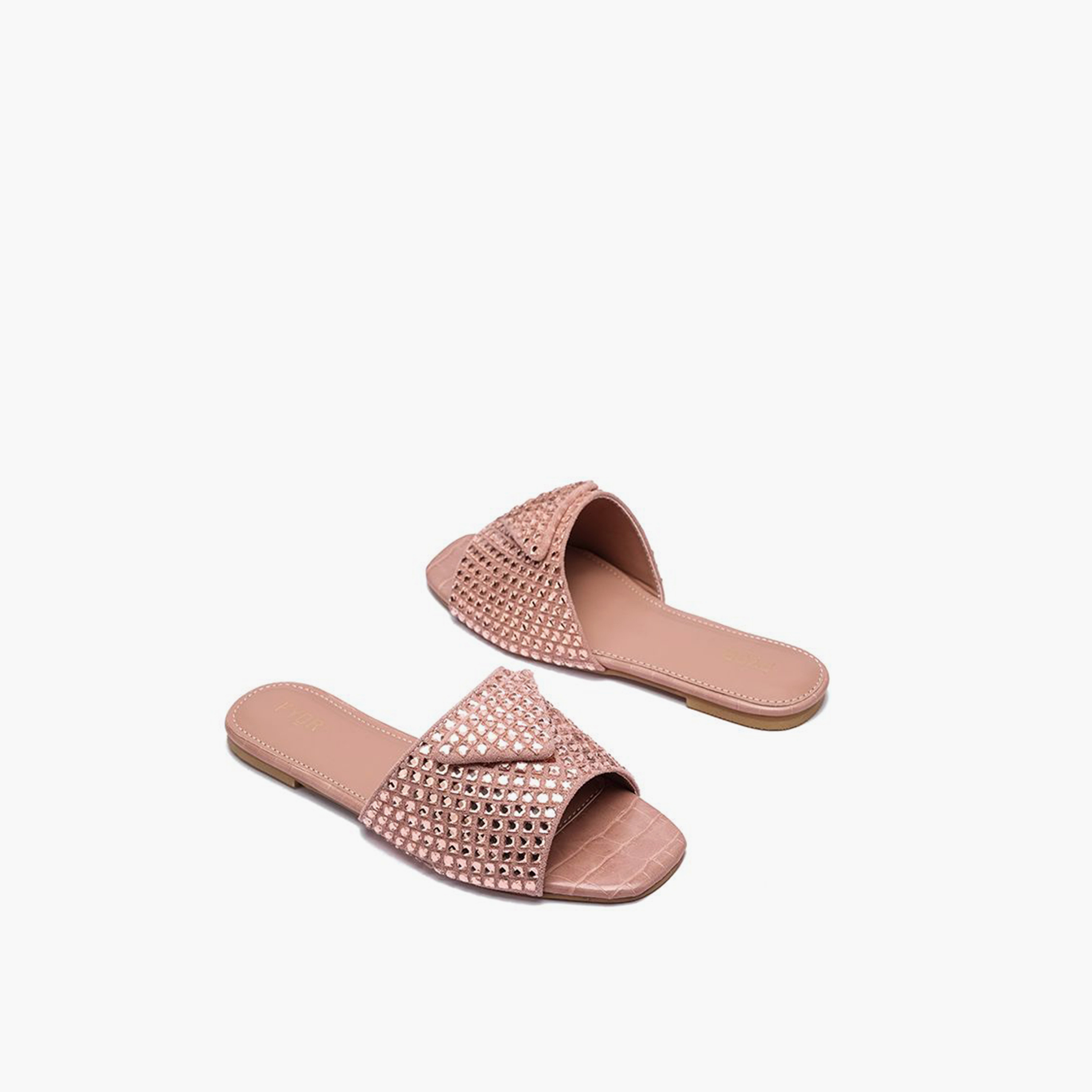 FYOR Slip-On Flat Women Reptile Printed Sandals | MY 256-women-shoes-sandals-flats-image-3