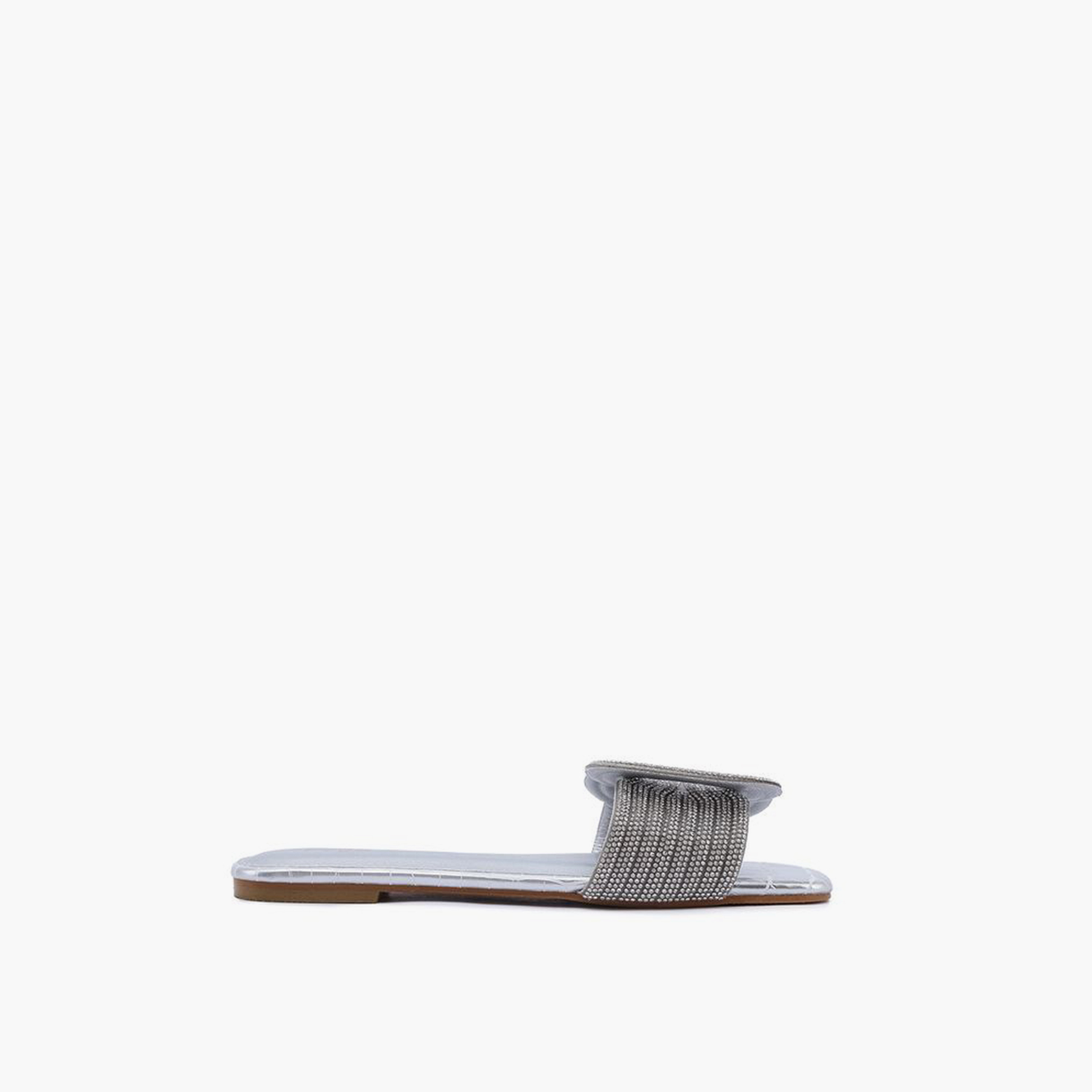 FYOR Slip-On Flat Women Reptile Printed Sandals | MY 362-women-shoes-sandals-flats-image-1