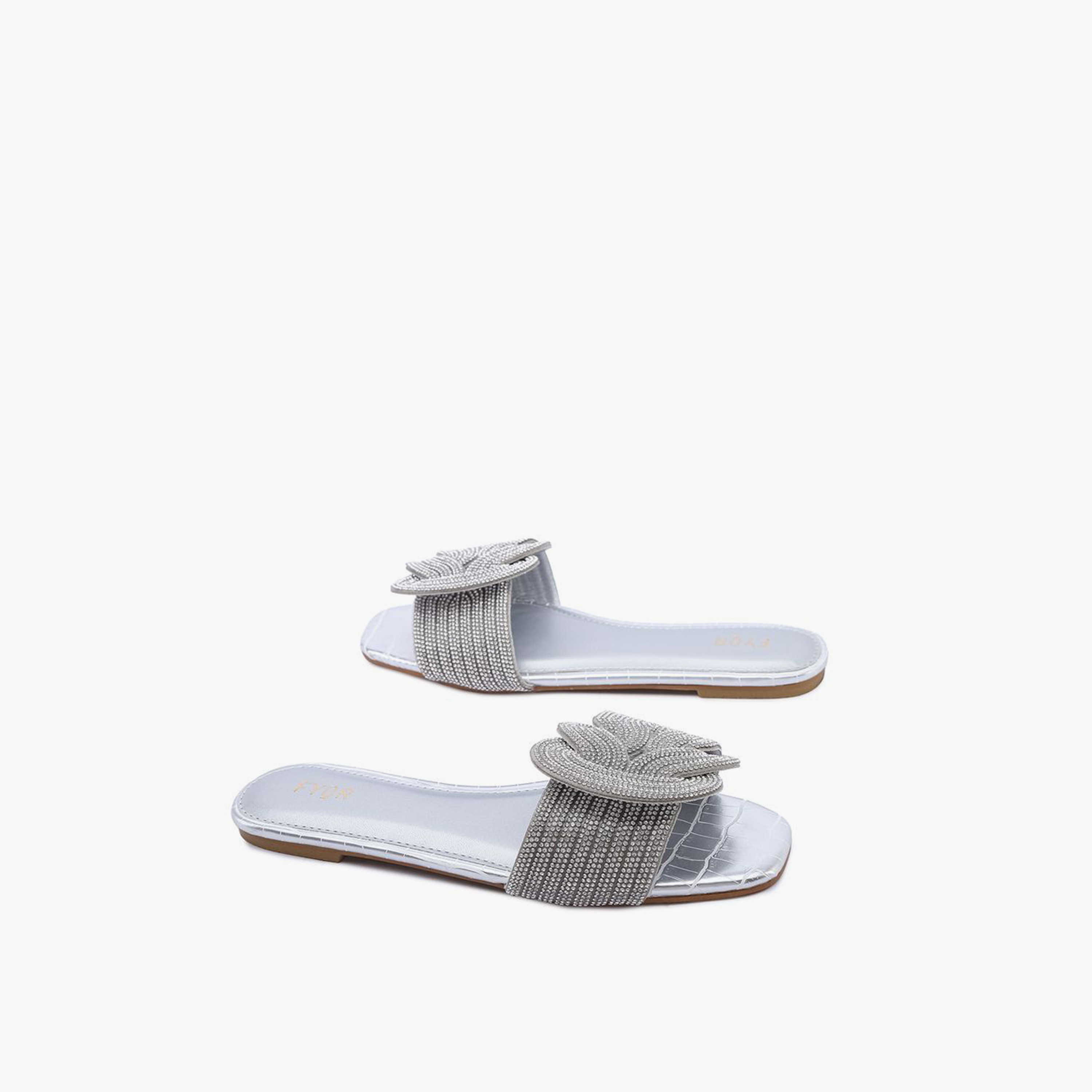 FYOR Slip-On Flat Women Reptile Printed Sandals | MY 362-women-shoes-sandals-flats-image-3