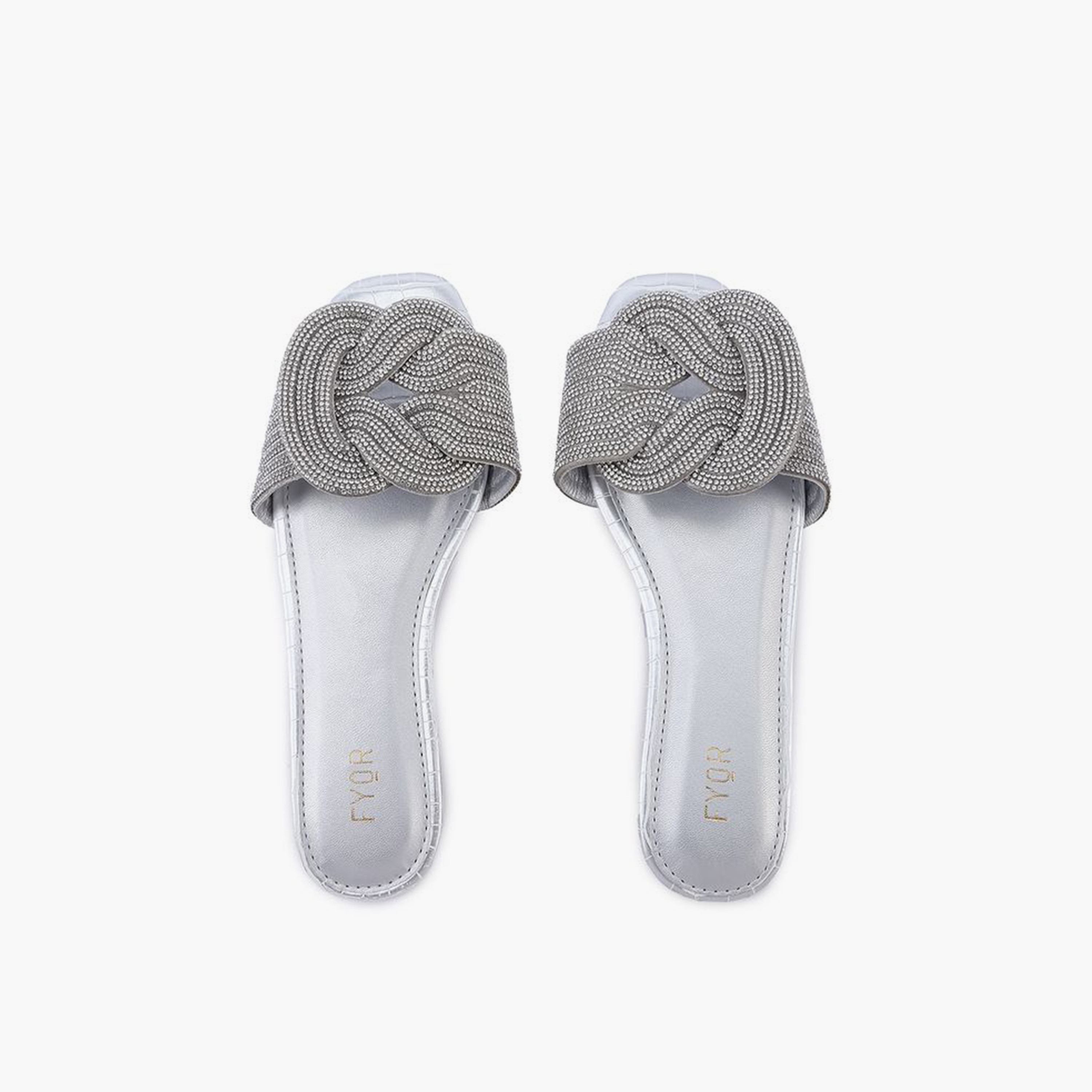 FYOR Slip-On Flat Women Reptile Printed Sandals | MY 362-women-shoes-sandals-flats-image-4