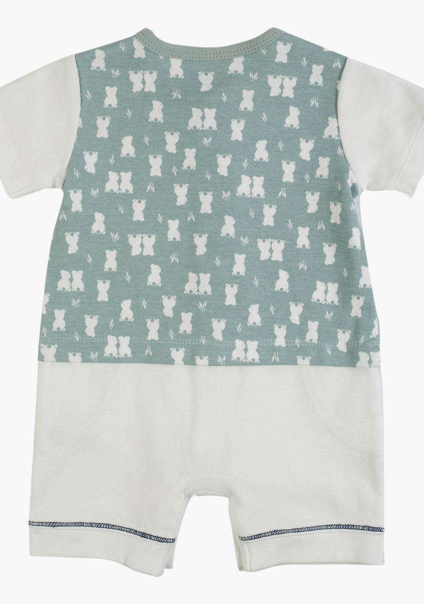 Juniors Printed Romper with Short Sleeves-Rompers%2C Dungarees and Jumpsuits-image-1