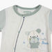 Juniors Embroidered Detail Closed Feet Sleepsuit with Long Sleeves-Sleepsuits-thumbnail-1