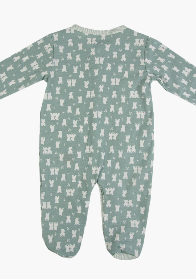 Juniors All-Over Print Closed Feet Sleepsuit with Long Sleeves-Sleepsuits-image-2