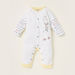 Juniors Text Print Sleepsuit with Embroidered Detail and Long Sleeves-Sleepsuits-thumbnail-0