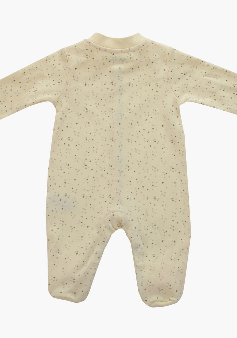 Juniors Printed Closed Feet Sleepsuit with Snap Button Closure-Sleepsuits-image-2