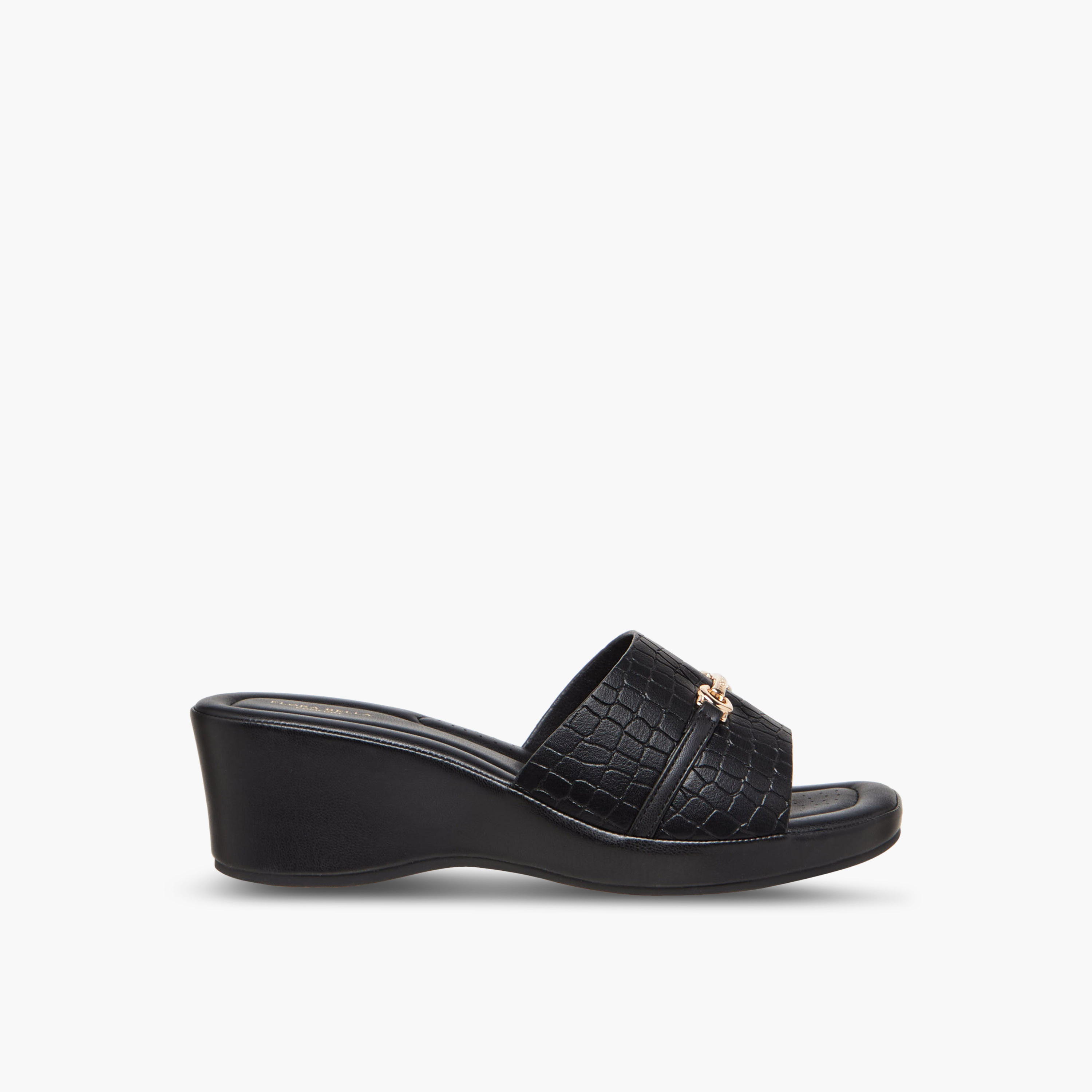 صندل سهل الارتداء بارز الملمس للنساء من فلورا بيلا-women-shoes-sandals-heeled-image-3
