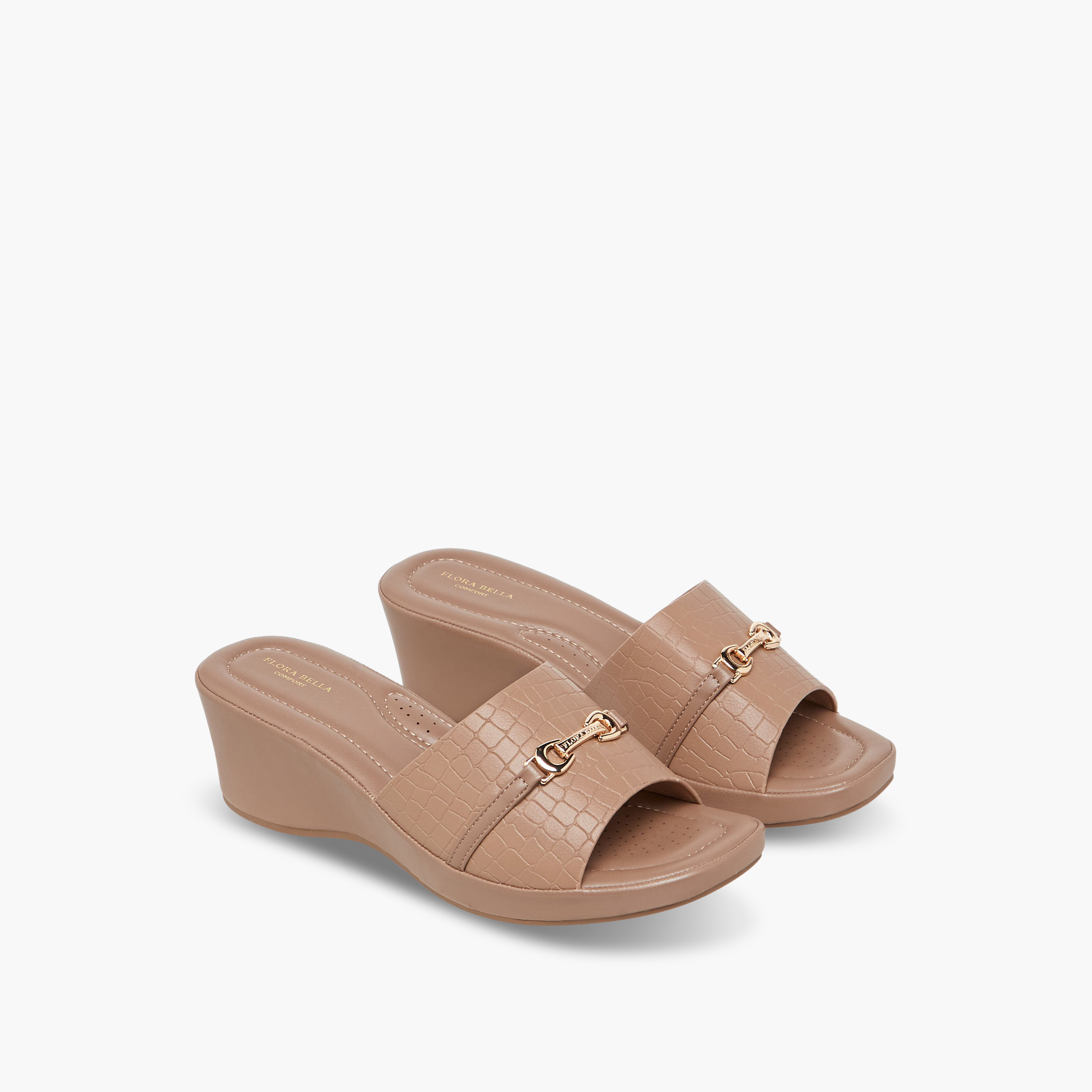 Flora Bella Women Animal Textured Slip-On Sandals-women-shoes-sandals-heeled-image-1