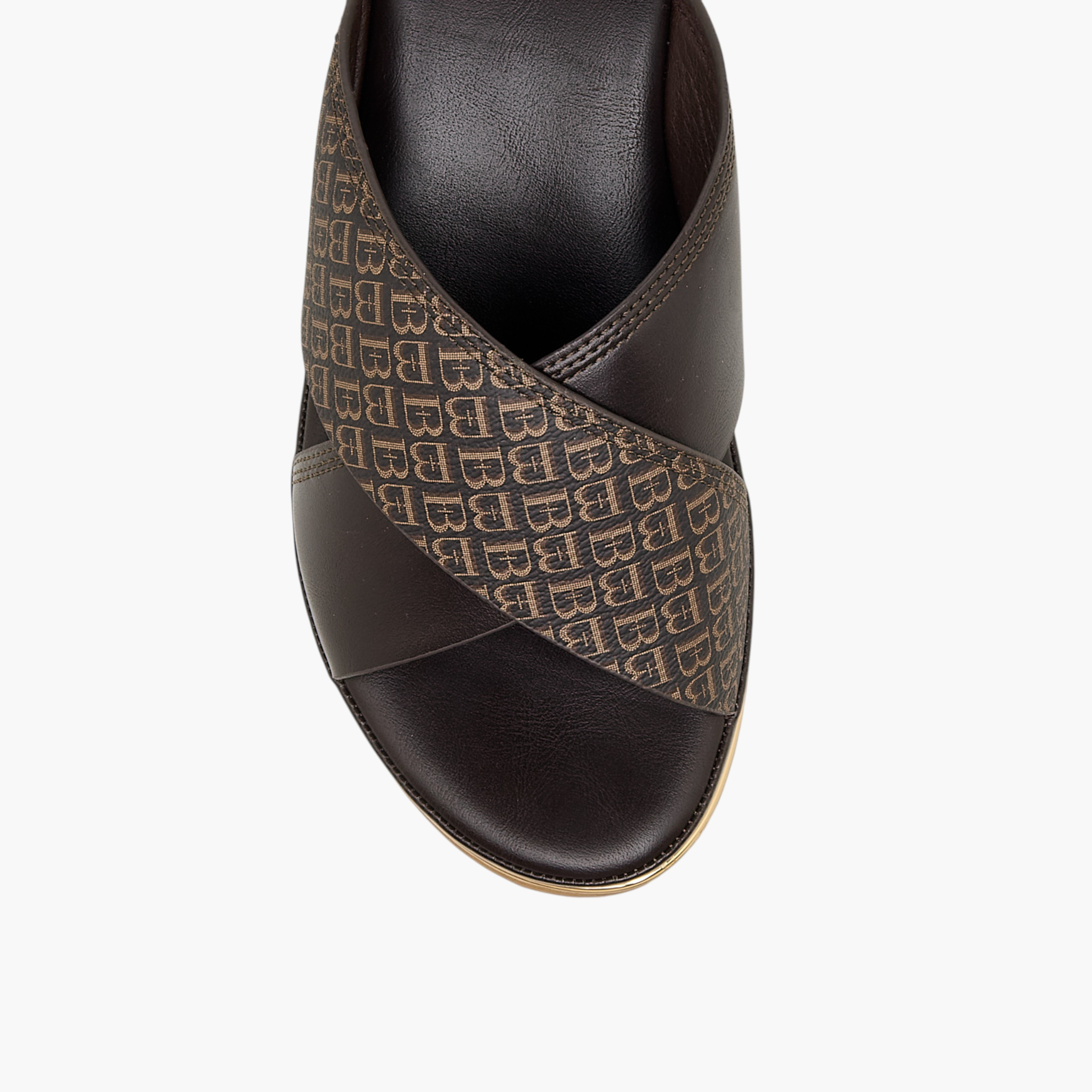 صندل ويدج بطبعات مونوجرام للنساء من فِلورا بيلا-women-shoes-sandals-heeled-image-4