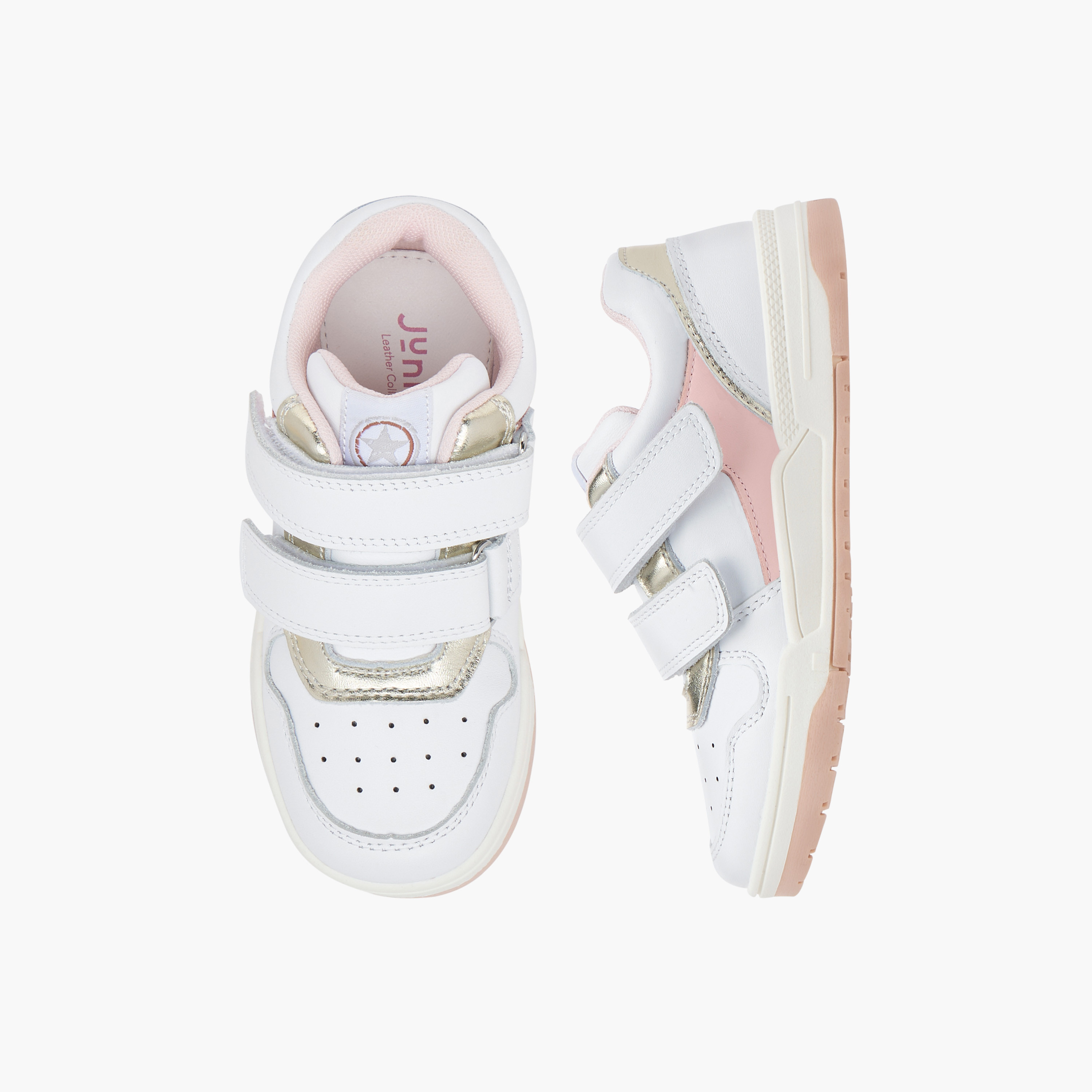 حذاء سنيكرز بِقوالب ملونة وشريط إغلاق لاصق من جونيورز-girls-shoes-sneakers-image-1