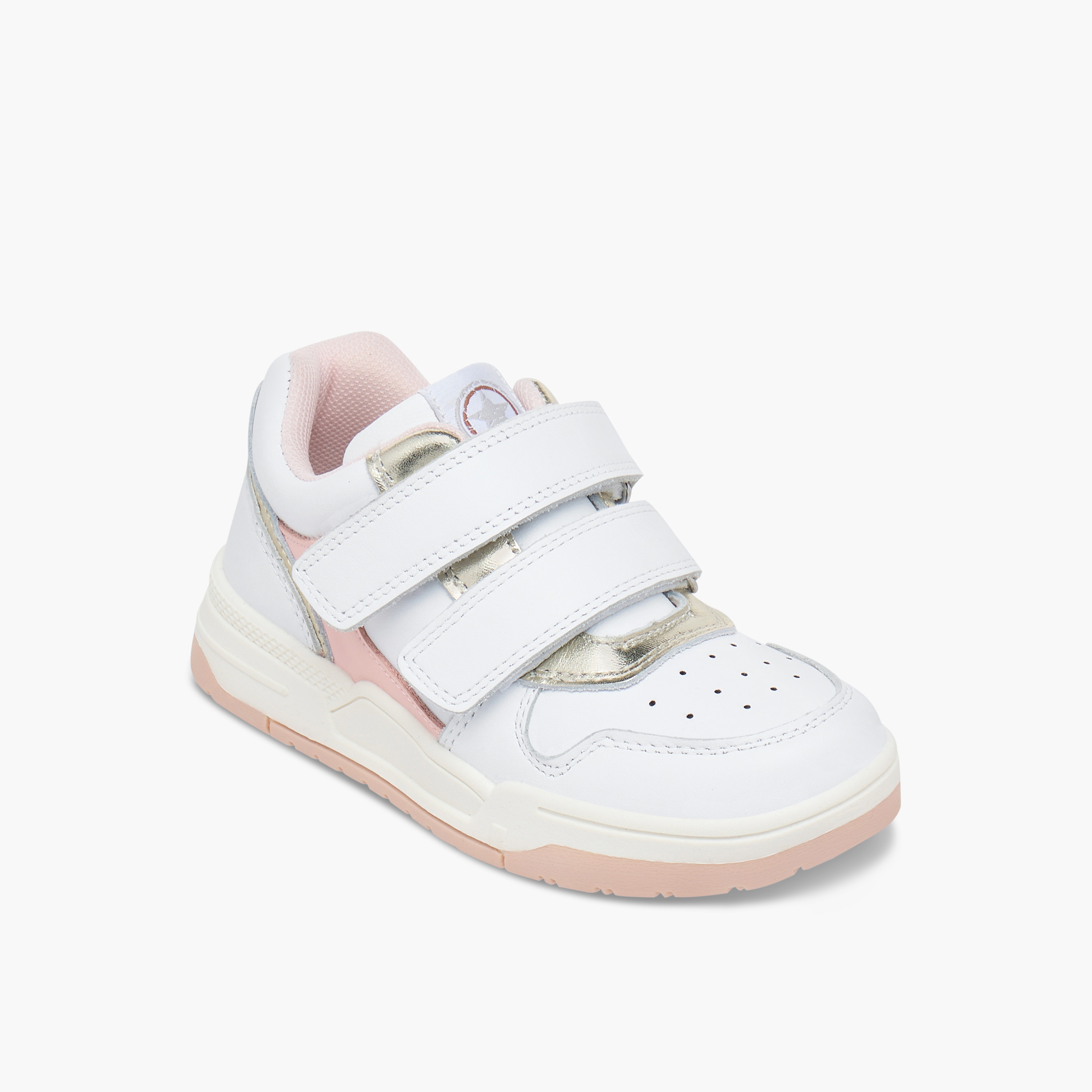 حذاء سنيكرز بِقوالب ملونة وشريط إغلاق لاصق من جونيورز-girls-shoes-sneakers-image-2