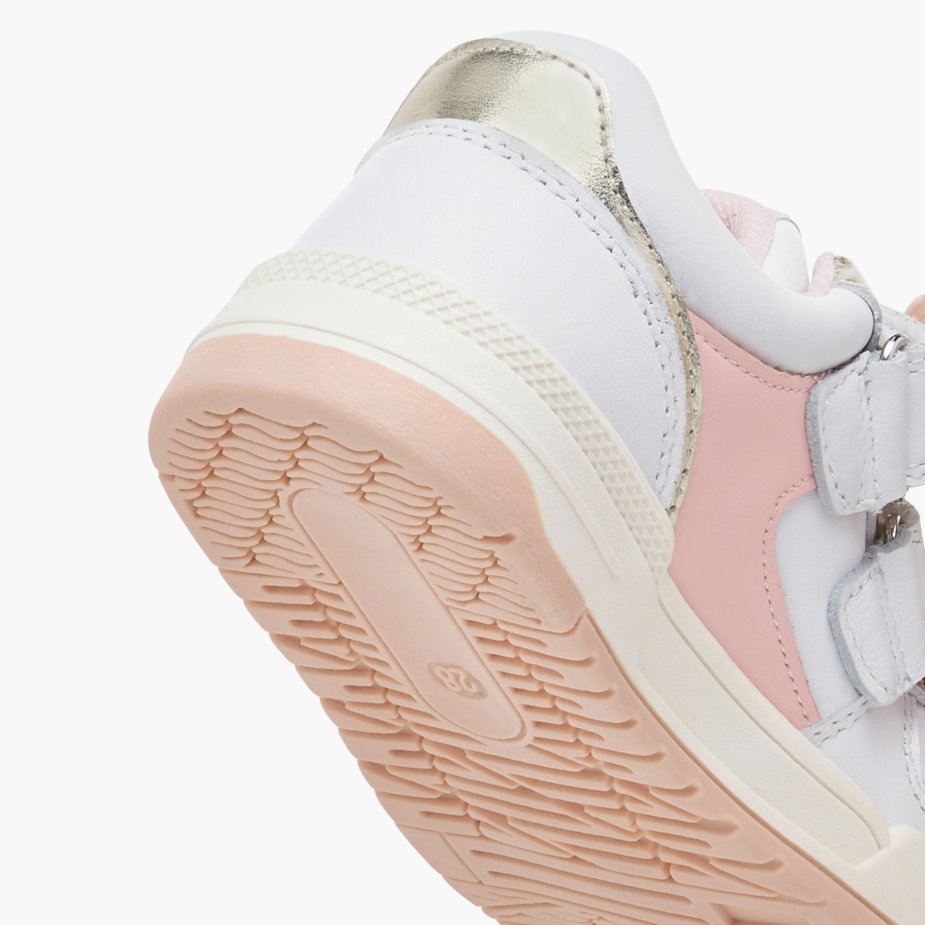 Juniors Colourblock Sneakers with Hook and Loop Closure-girls-shoes-sneakers-image-5