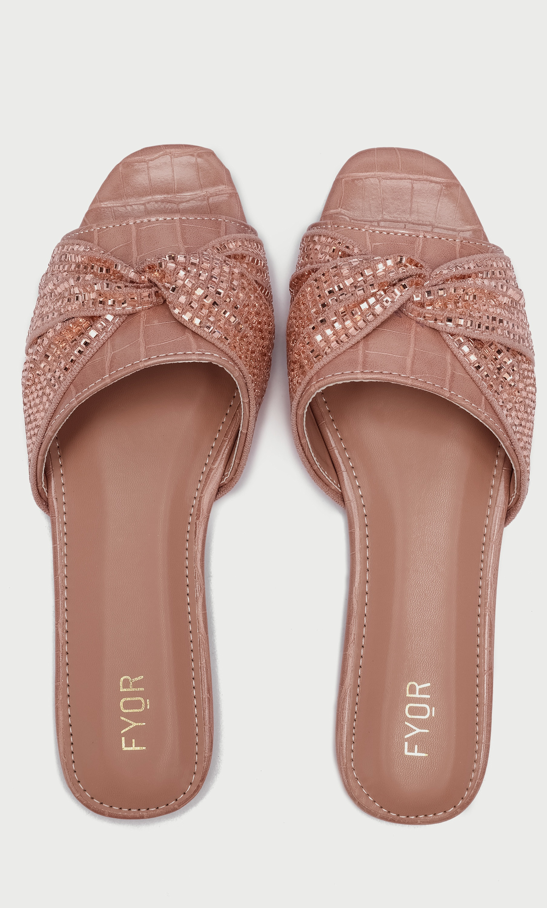 صندل نسائي مسطح مزخرف من فيور  MY 238-women-shoes-sandals-flats-image-8