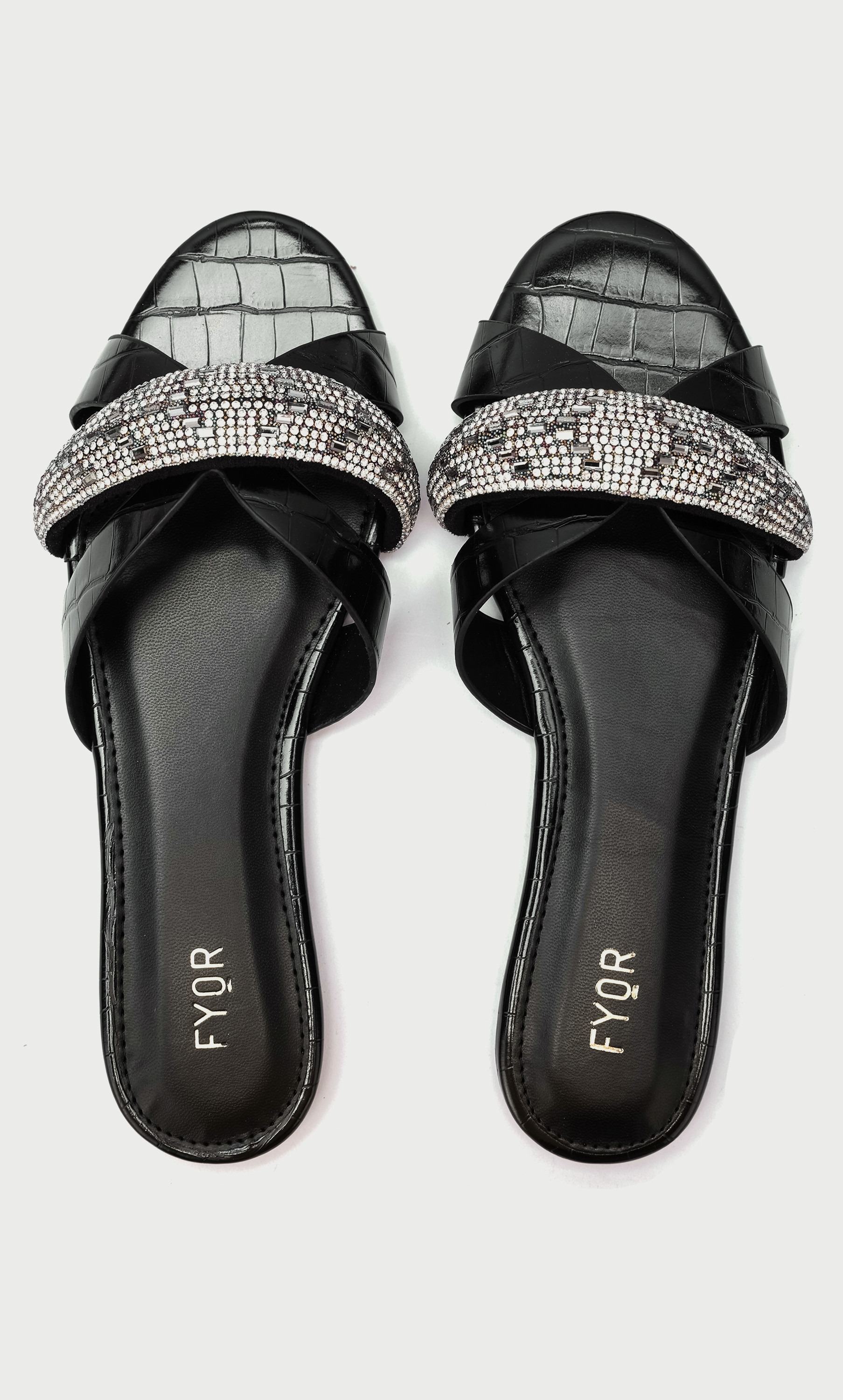 صندل نسائي مسطح مزخرف من فيور  MY 252-women-shoes-sandals-flats-image-4