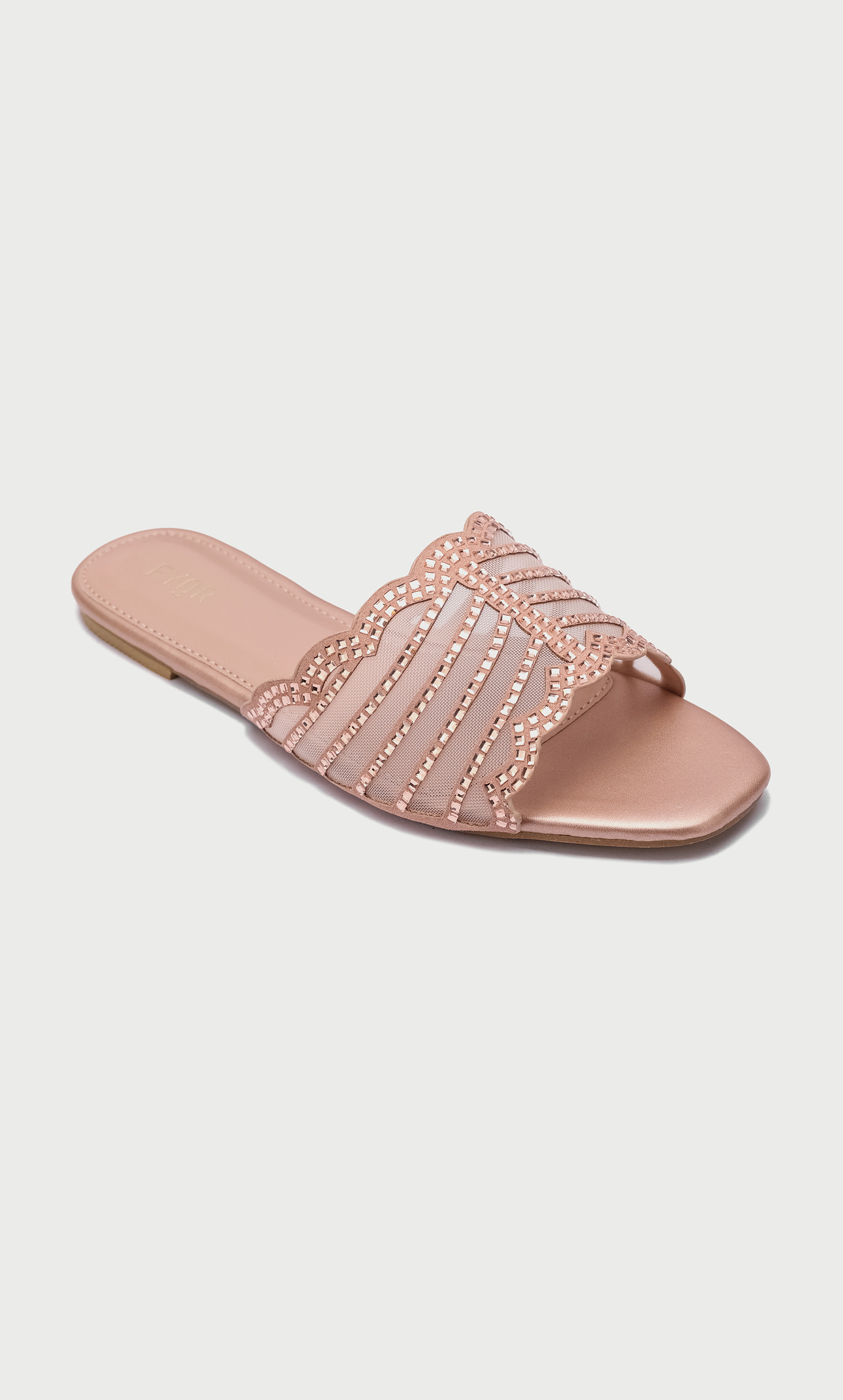 FYOR Women Embellished Flat Sandals MY 258-women-shoes-sandals-flats-image-5