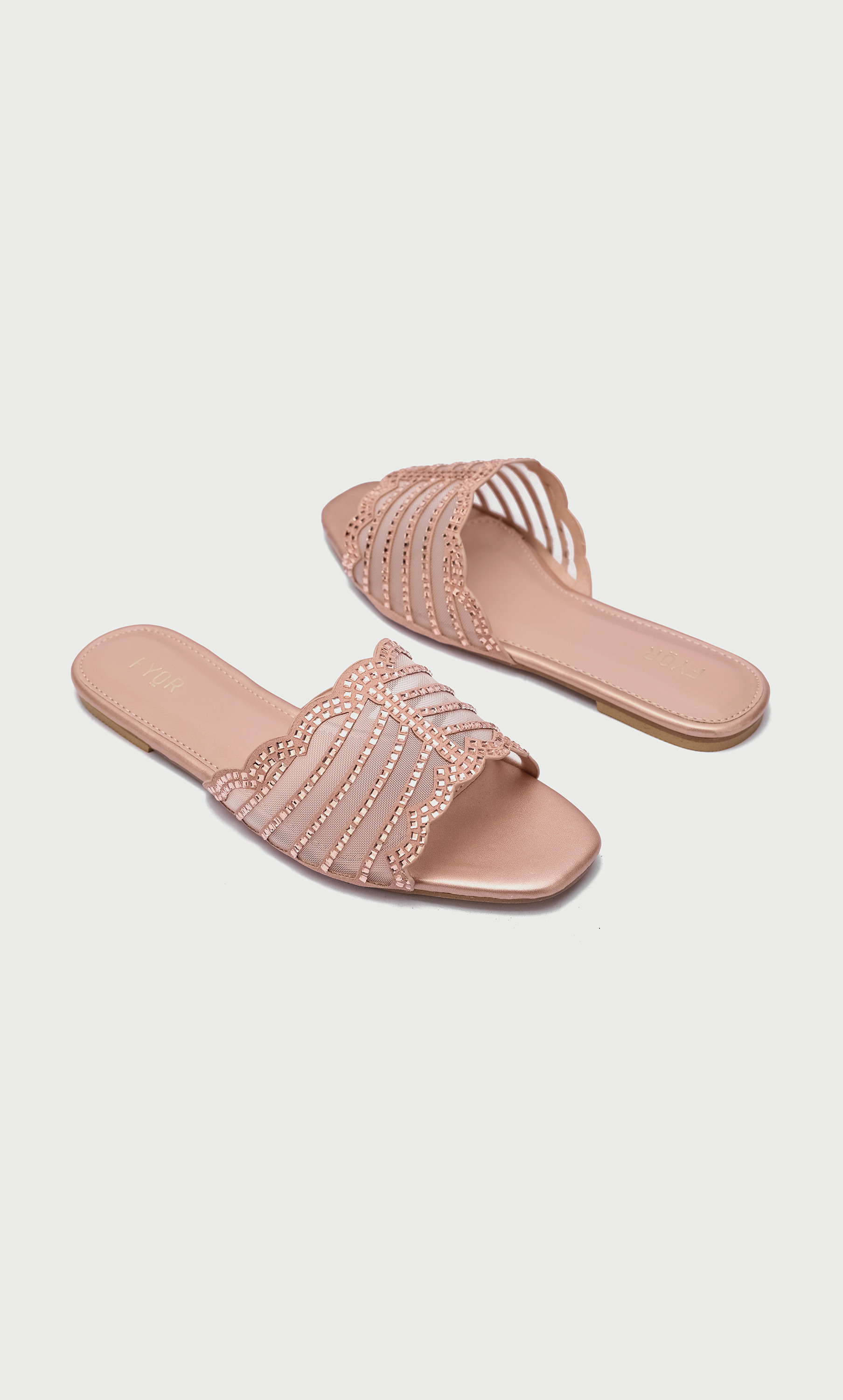 FYOR Women Embellished Flat Sandals MY 258-women-shoes-sandals-flats-image-6