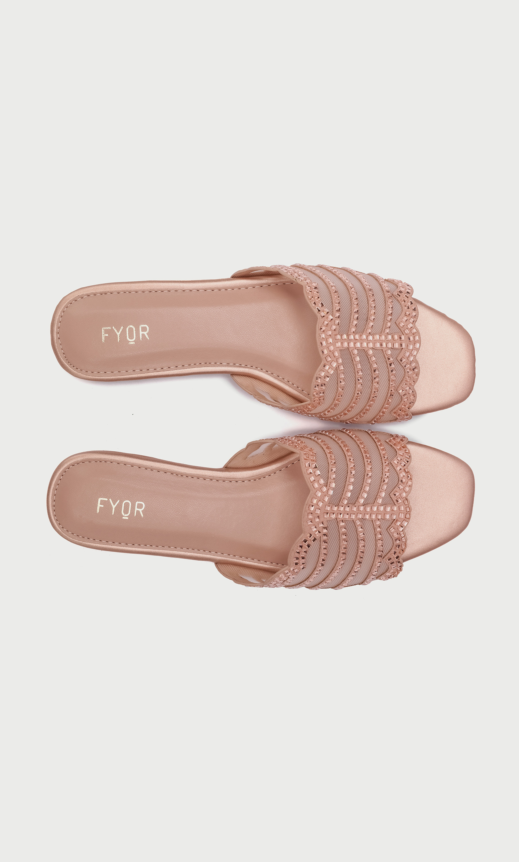 FYOR Women Embellished Flat Sandals MY 258-women-shoes-sandals-flats-image-8