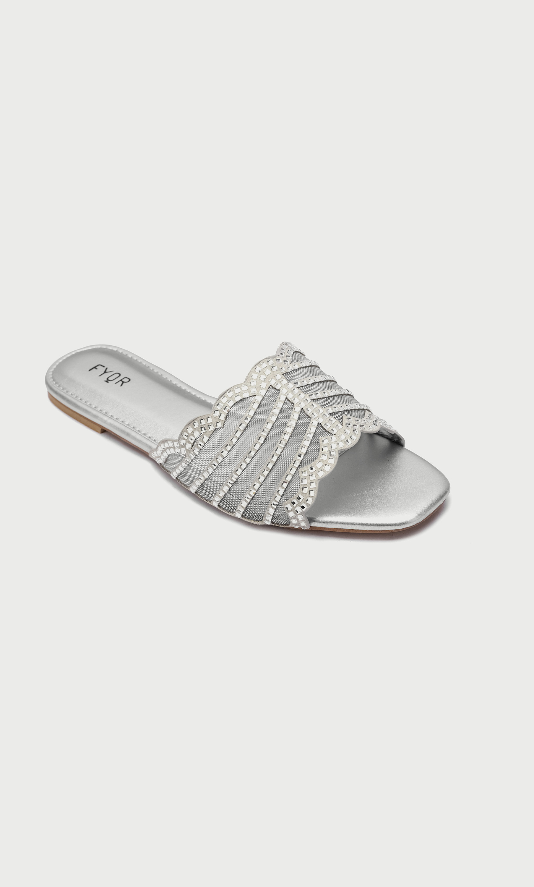 FYOR Women Embellished Flat Sandals MY 258-women-shoes-sandals-flats-image-9