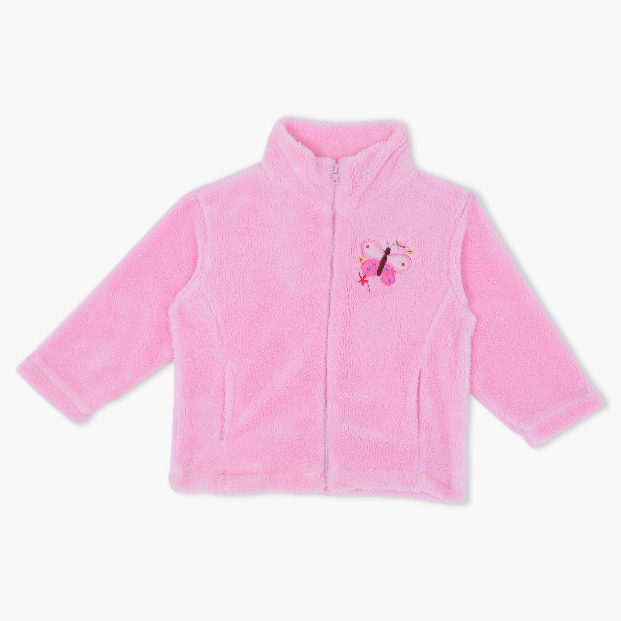 Juniors Embroidered Jacket-baby-girls-clothing-winterwear-jacketsandcoats-image-1