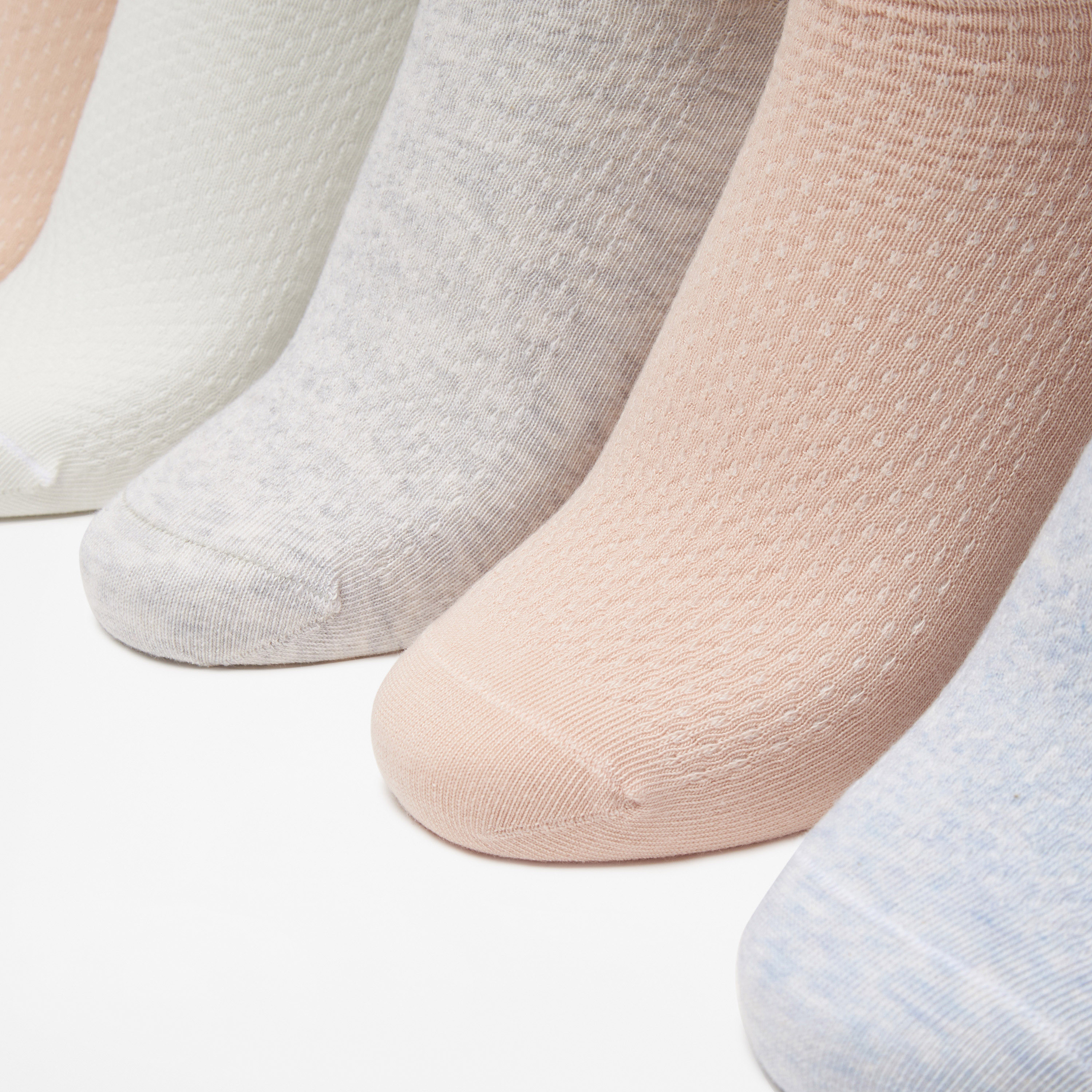طقم جوارب 7 أزواج بارزة الملمس بطول الكاحل من سيليست-women-socksandstockings-image-2